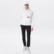 Calvin Klein Jeans Bold Logo Colorblock Hoodie Erkek Beyaz Sweatshirt