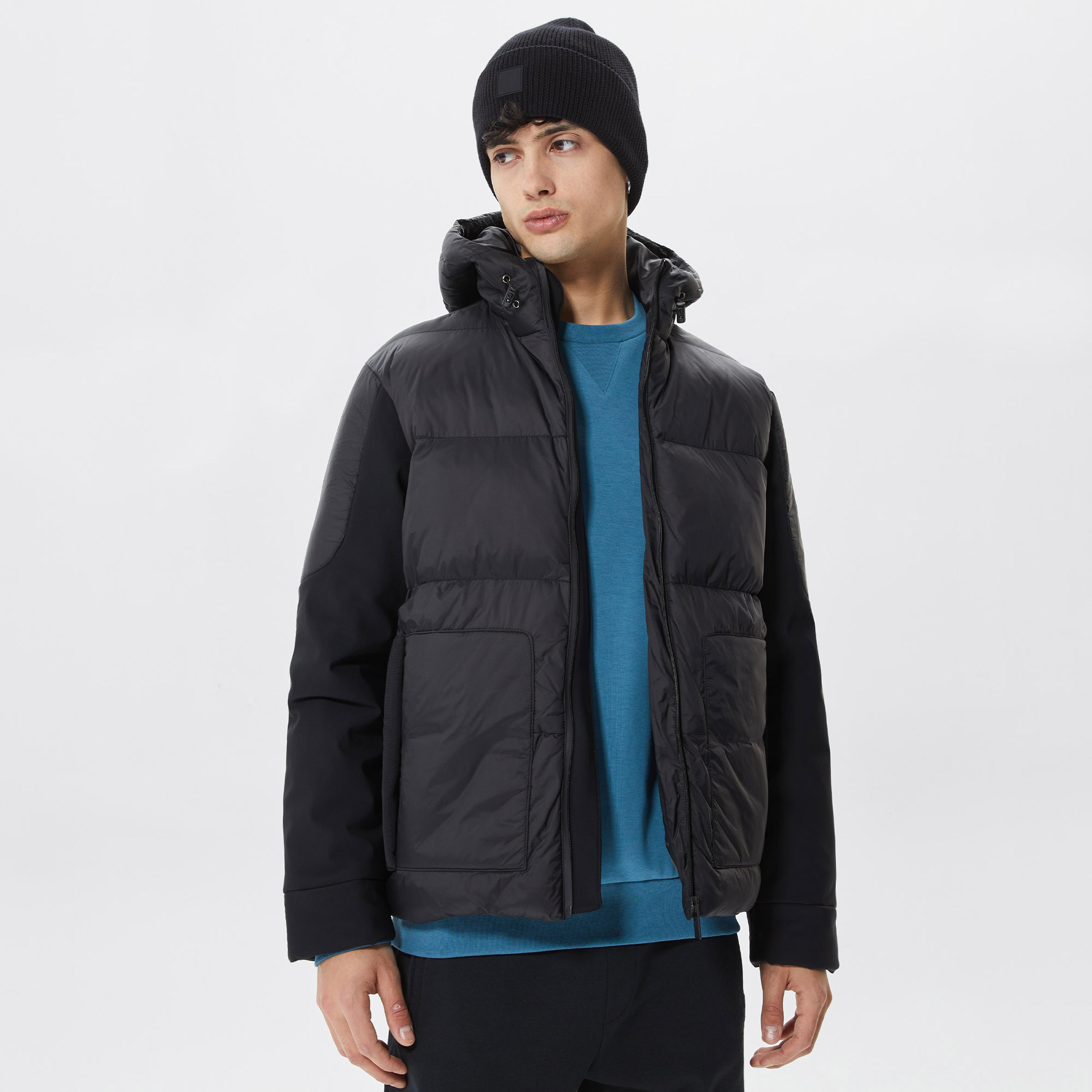 Ruck&Maul Casual Sportswear Hybrid Erkek Siyah Mont