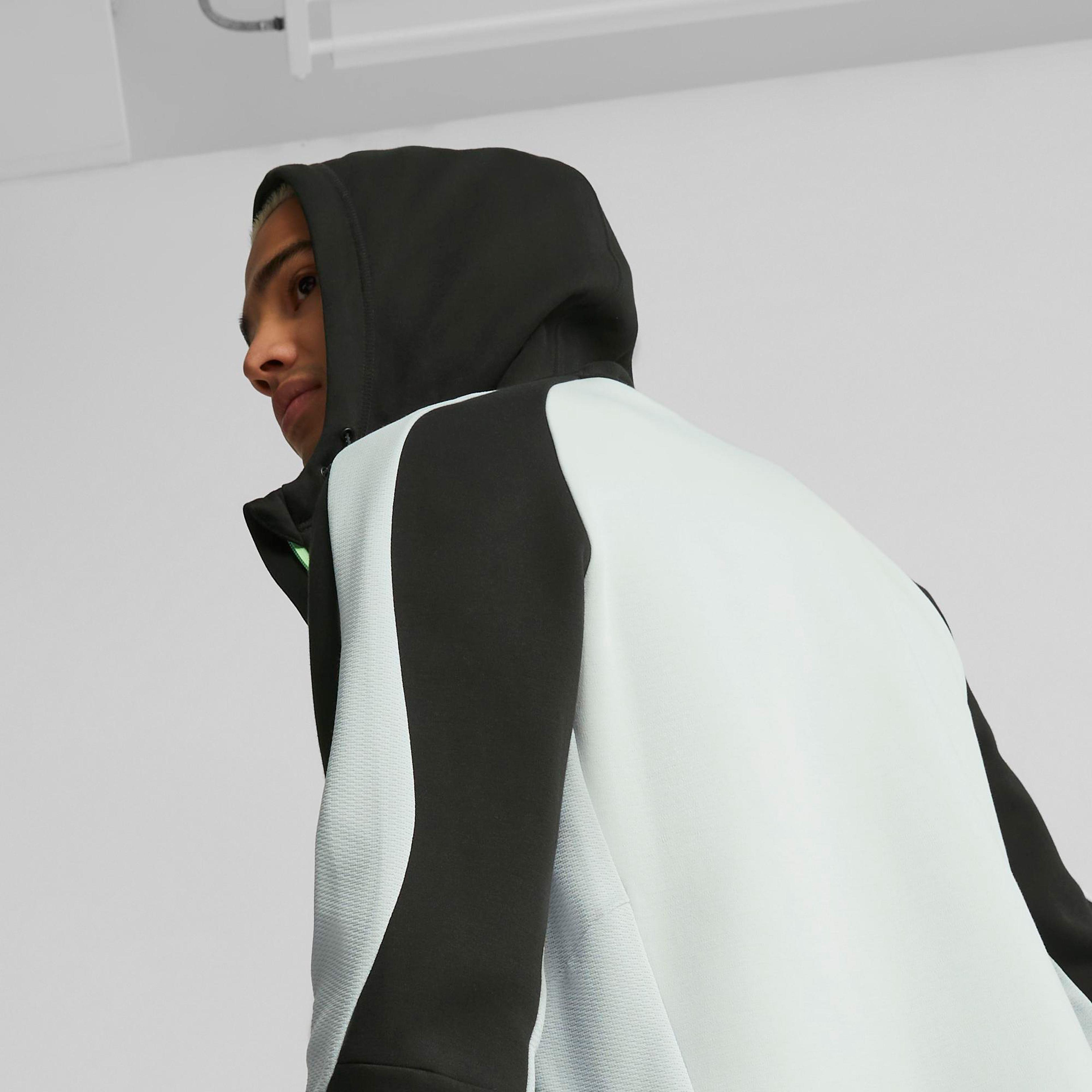 Puma Evostripe Full-Zip Erkek Siyah Sweatshirt