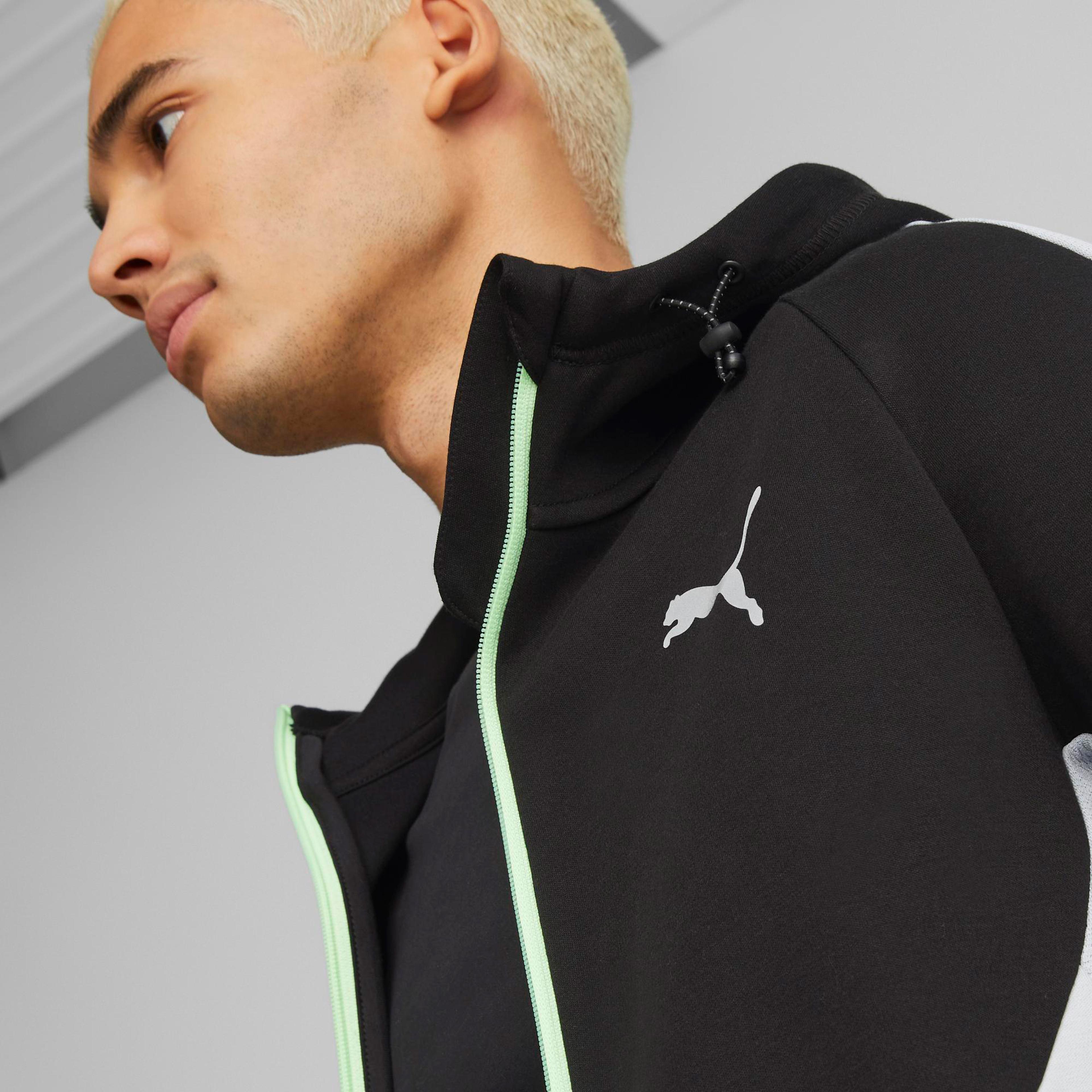 Puma Evostripe Full-Zip Erkek Siyah Sweatshirt
