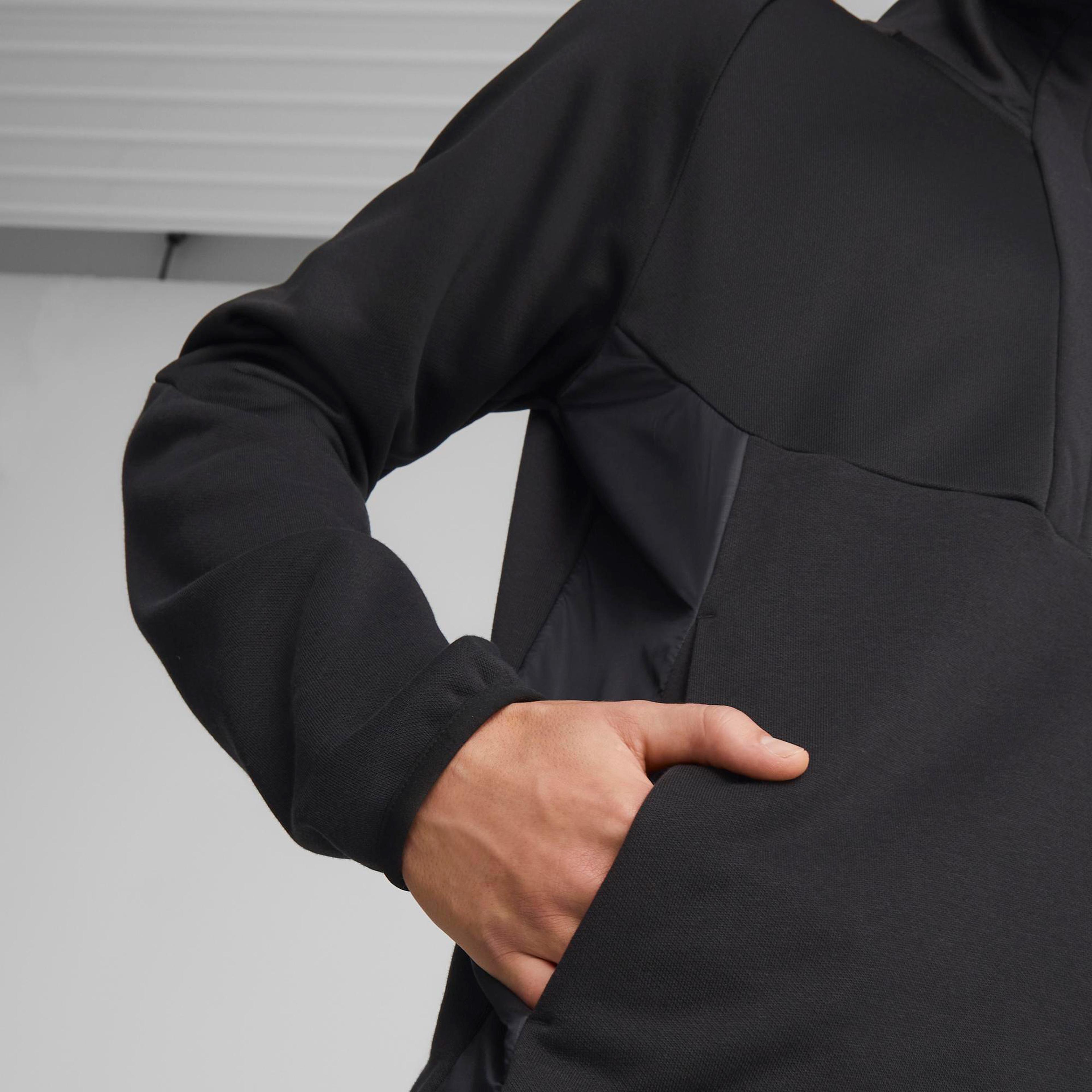 Puma tech Half-Zip Erkek Siyah Sweatshirt