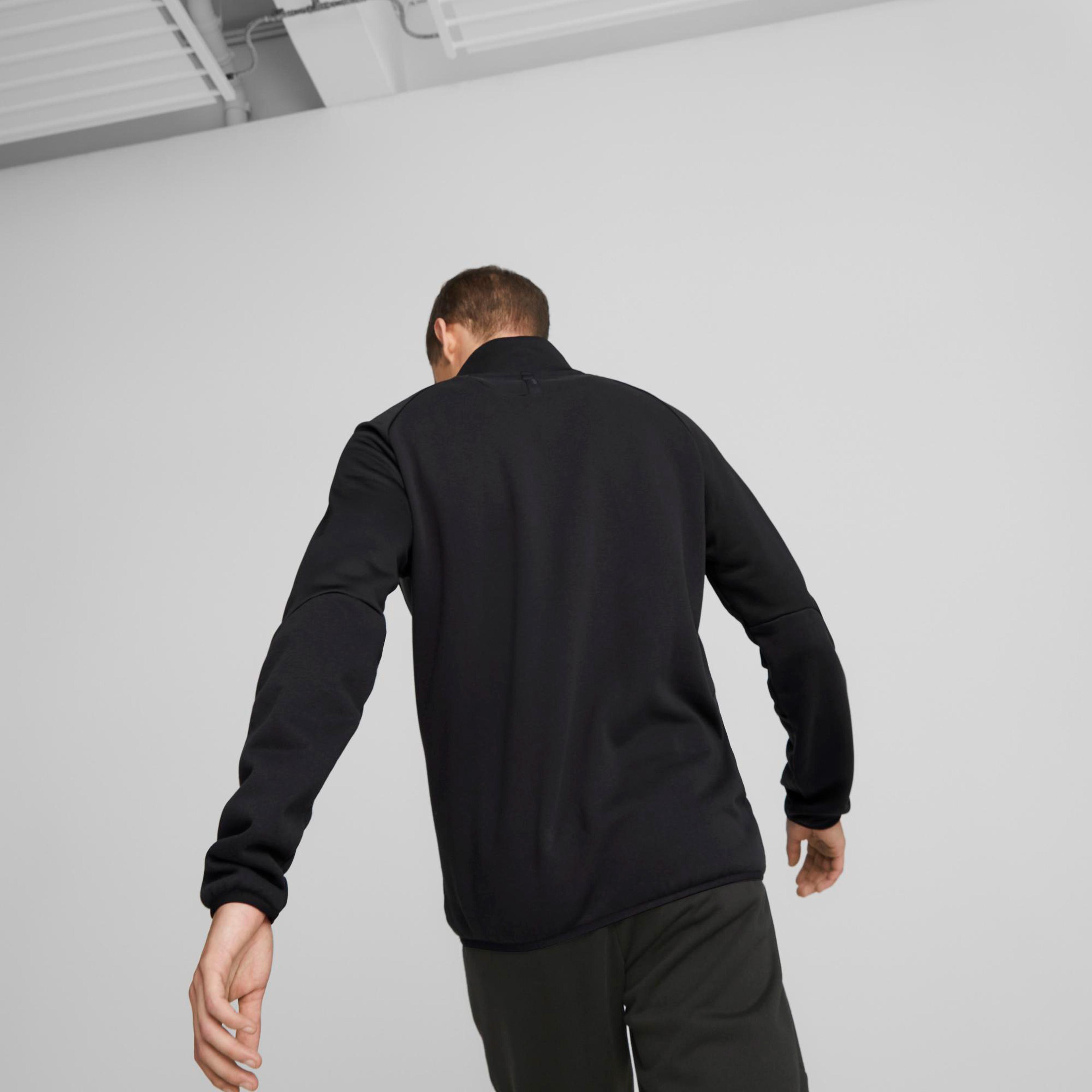 Puma tech Half-Zip Erkek Siyah Sweatshirt