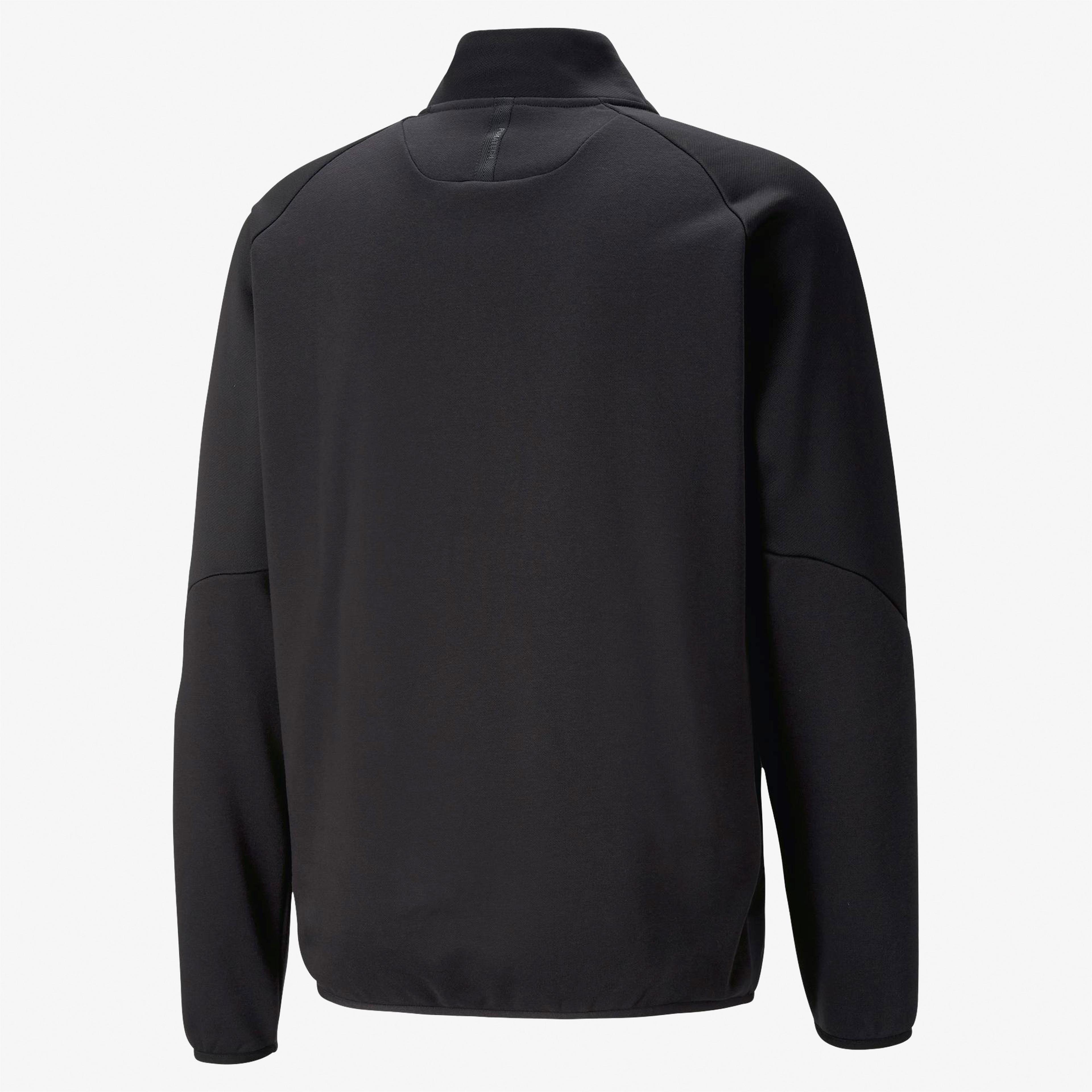 Puma tech Half-Zip Erkek Siyah Sweatshirt