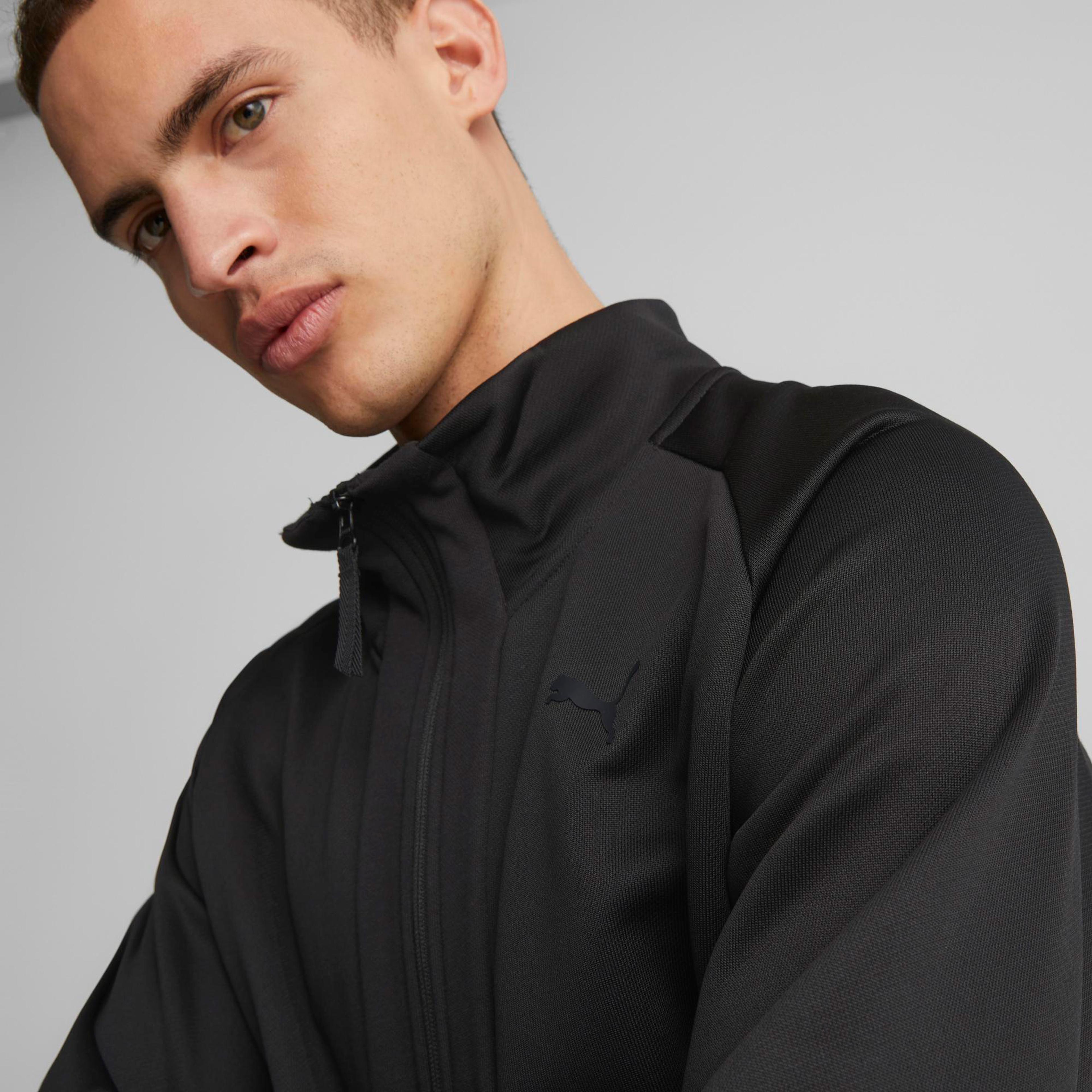 Puma tech Half-Zip Erkek Siyah Sweatshirt