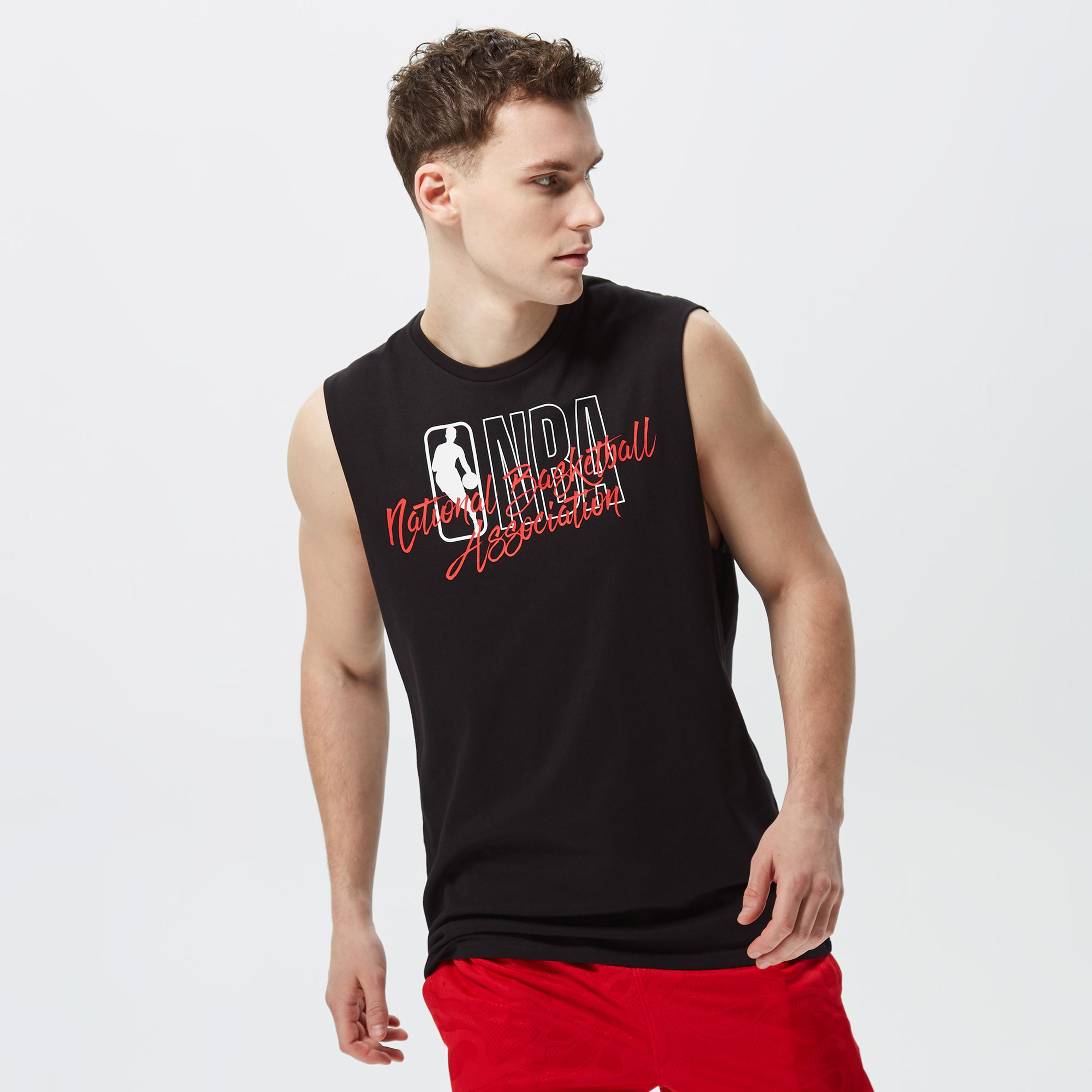 New Era Vest Erkek Siyah T-Shirt