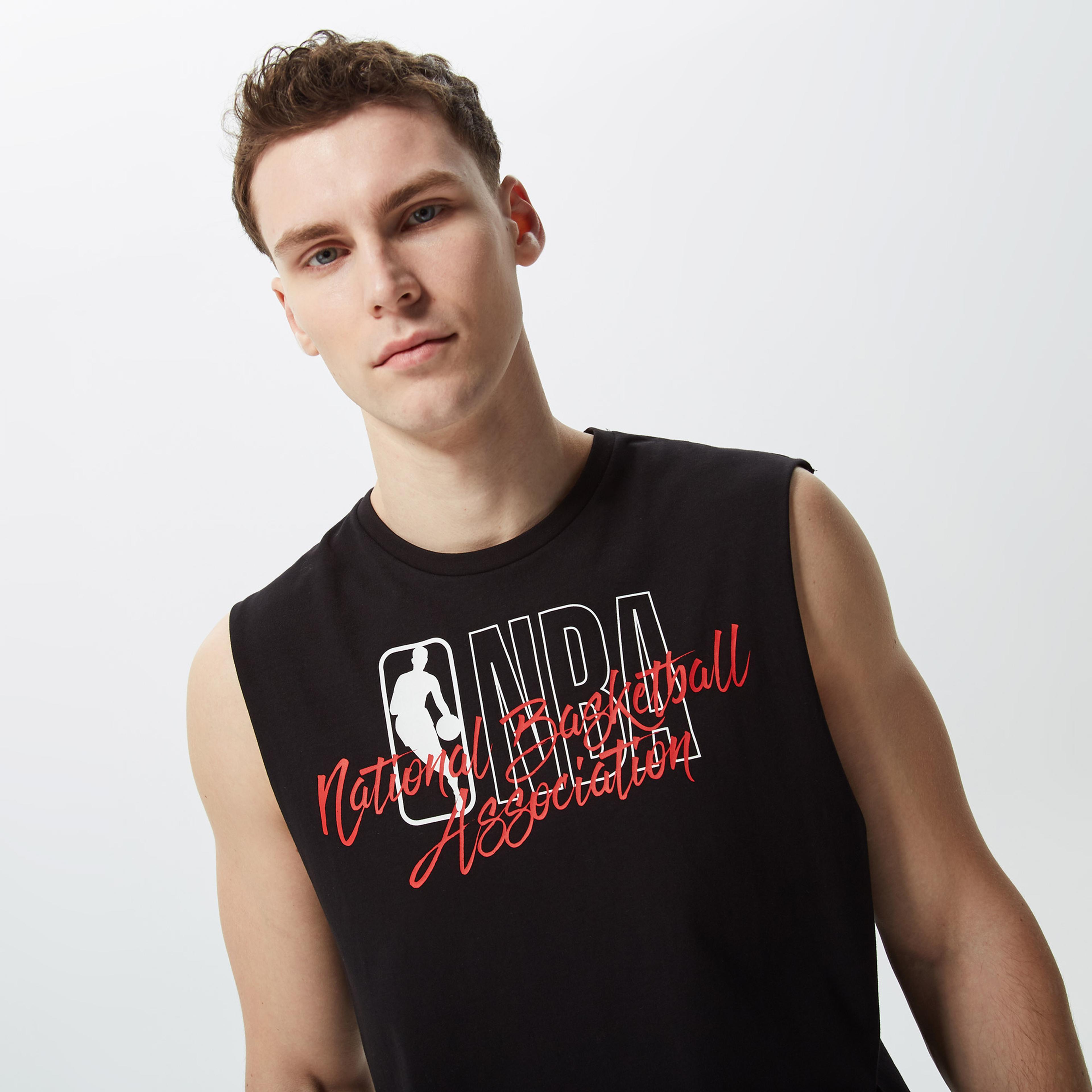 New Era Vest Erkek Siyah T-Shirt