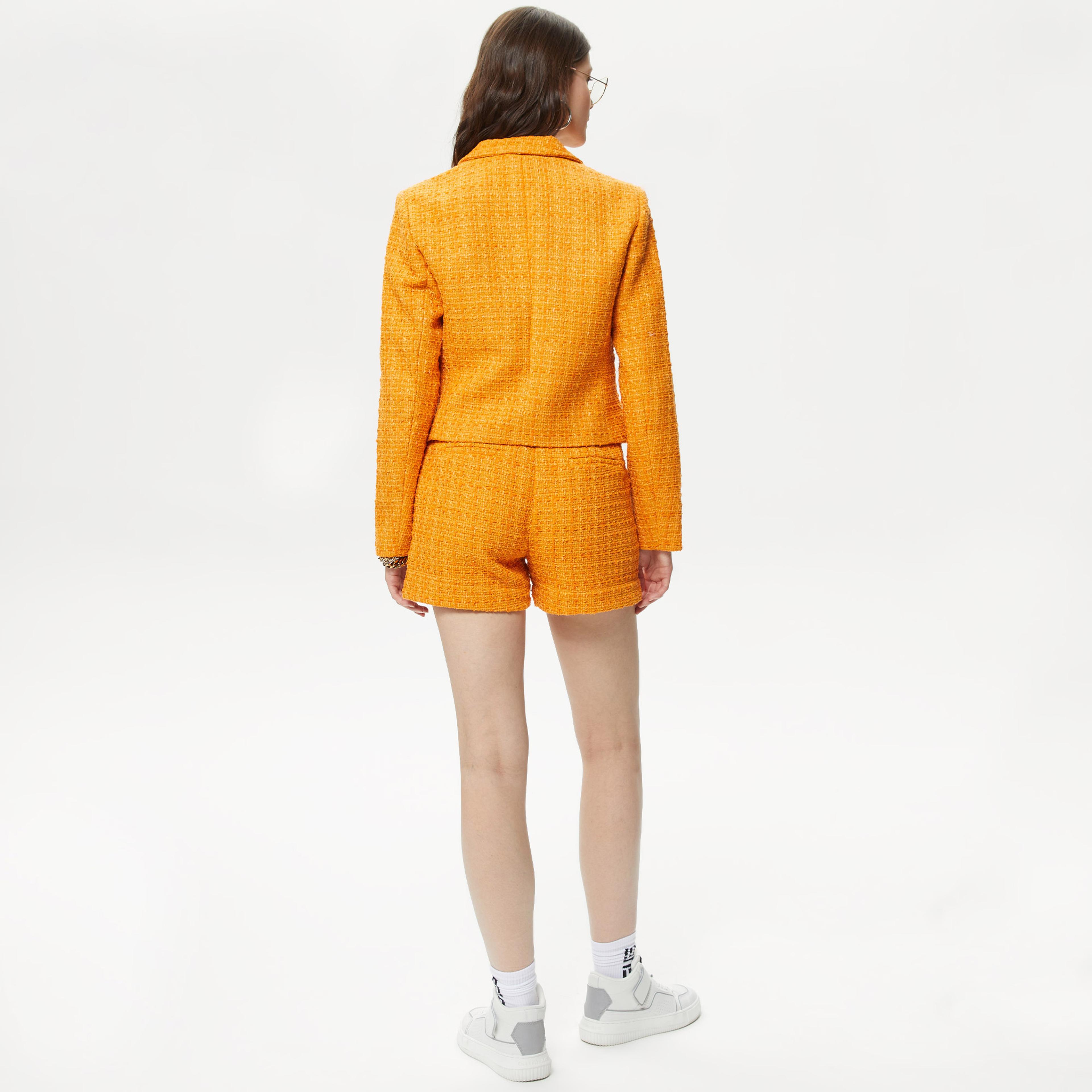 Only Onlbillie Boucle Short Kadın Turuncu Ceket