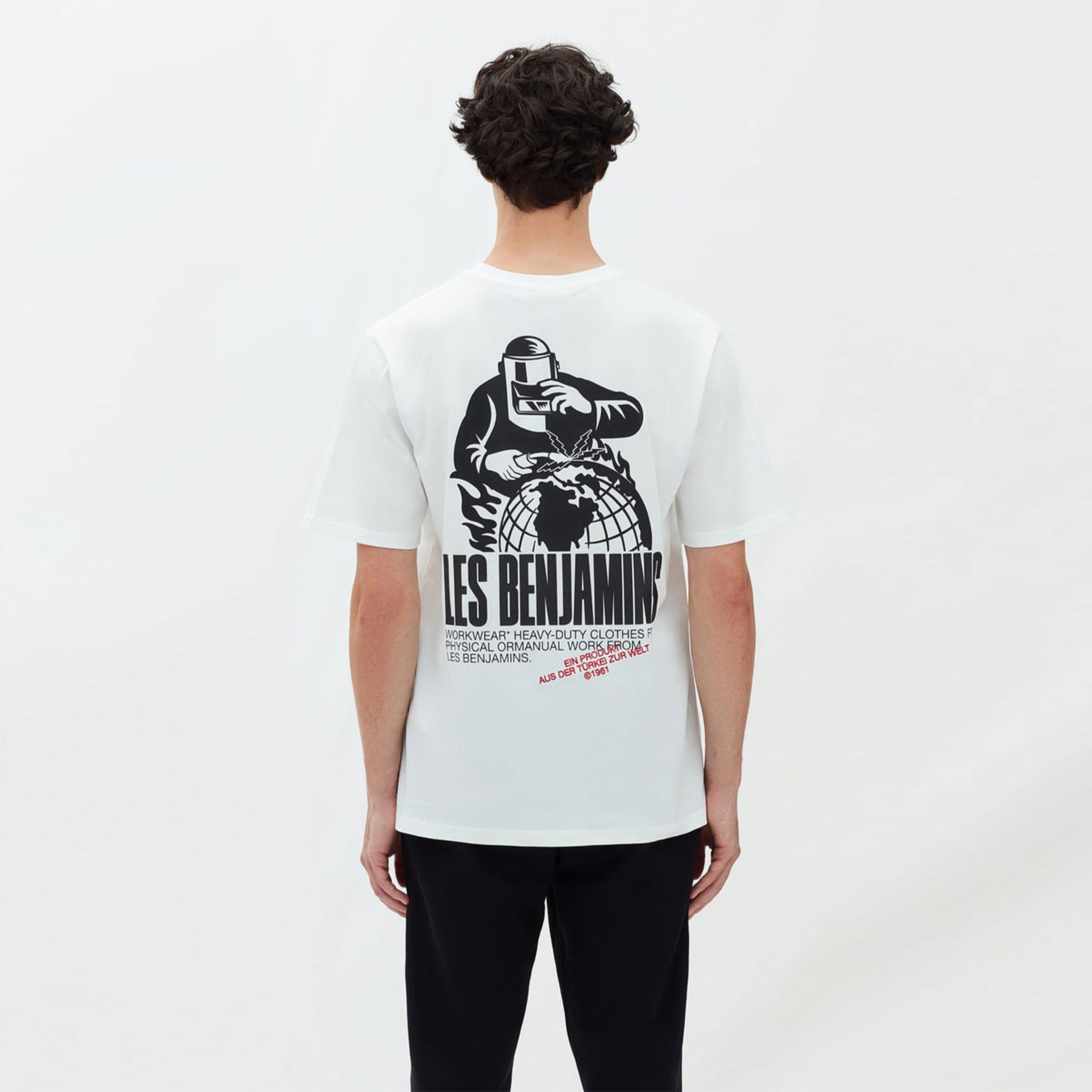 Les Benjamins Wholesale Exclusives Erkek Beyaz T-Shirt