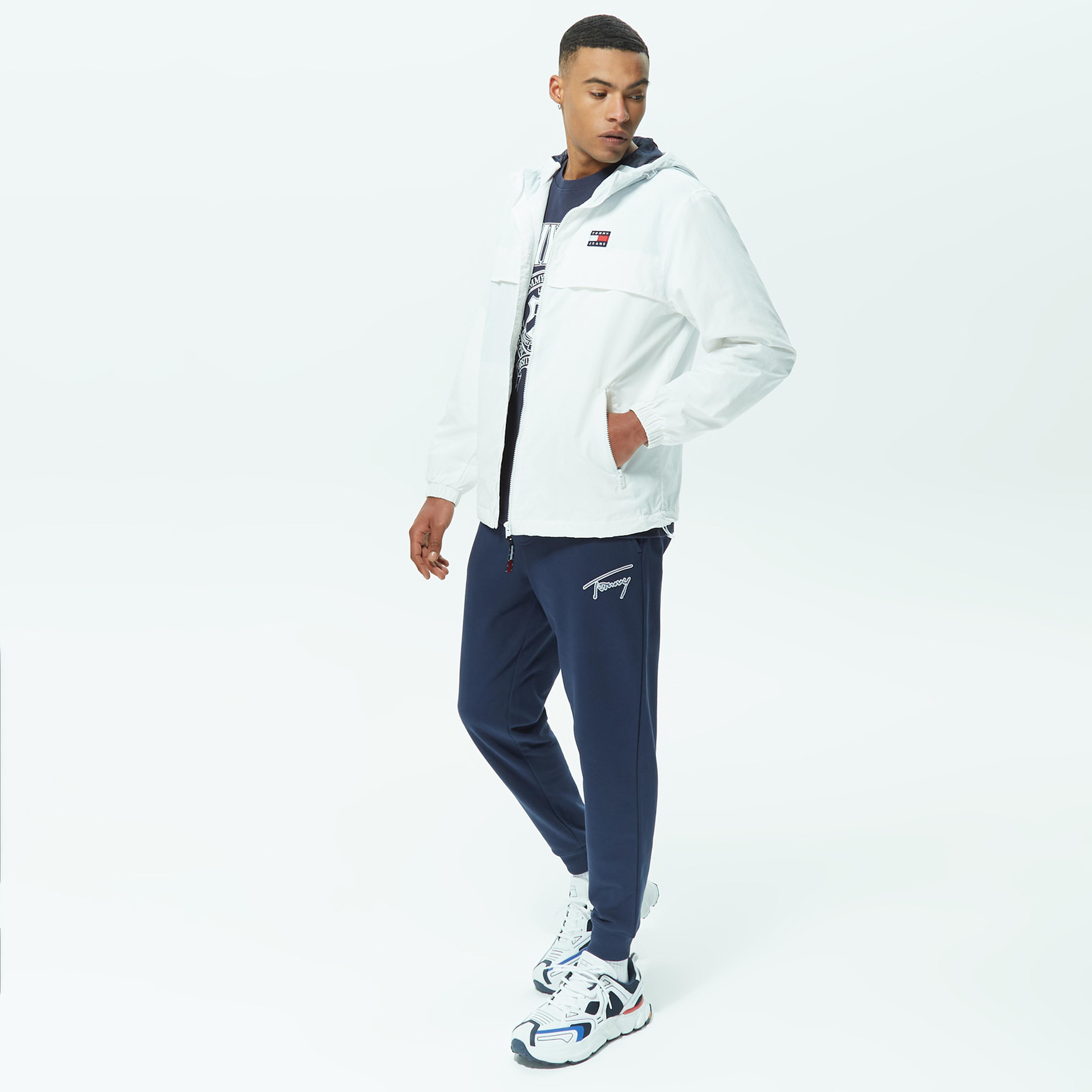 Tommy Jeans Chicago Erkek Beyaz Rüzgarlık
