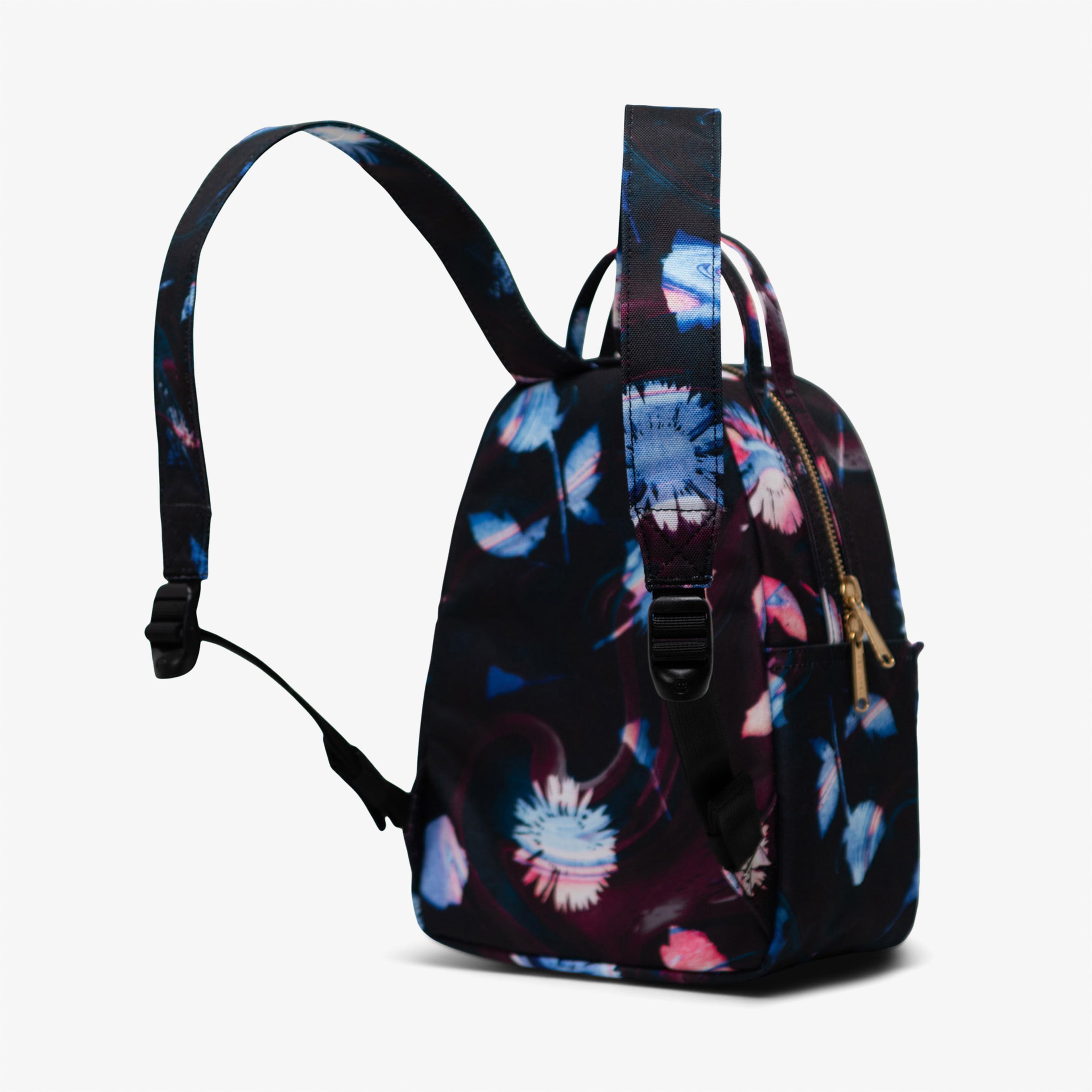 Herschel Nova Mini Sunlight Floral Unisex Siyah Sırt Çantası