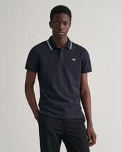 GANT Erkek Siyah Regular Fit Logolu Polo
