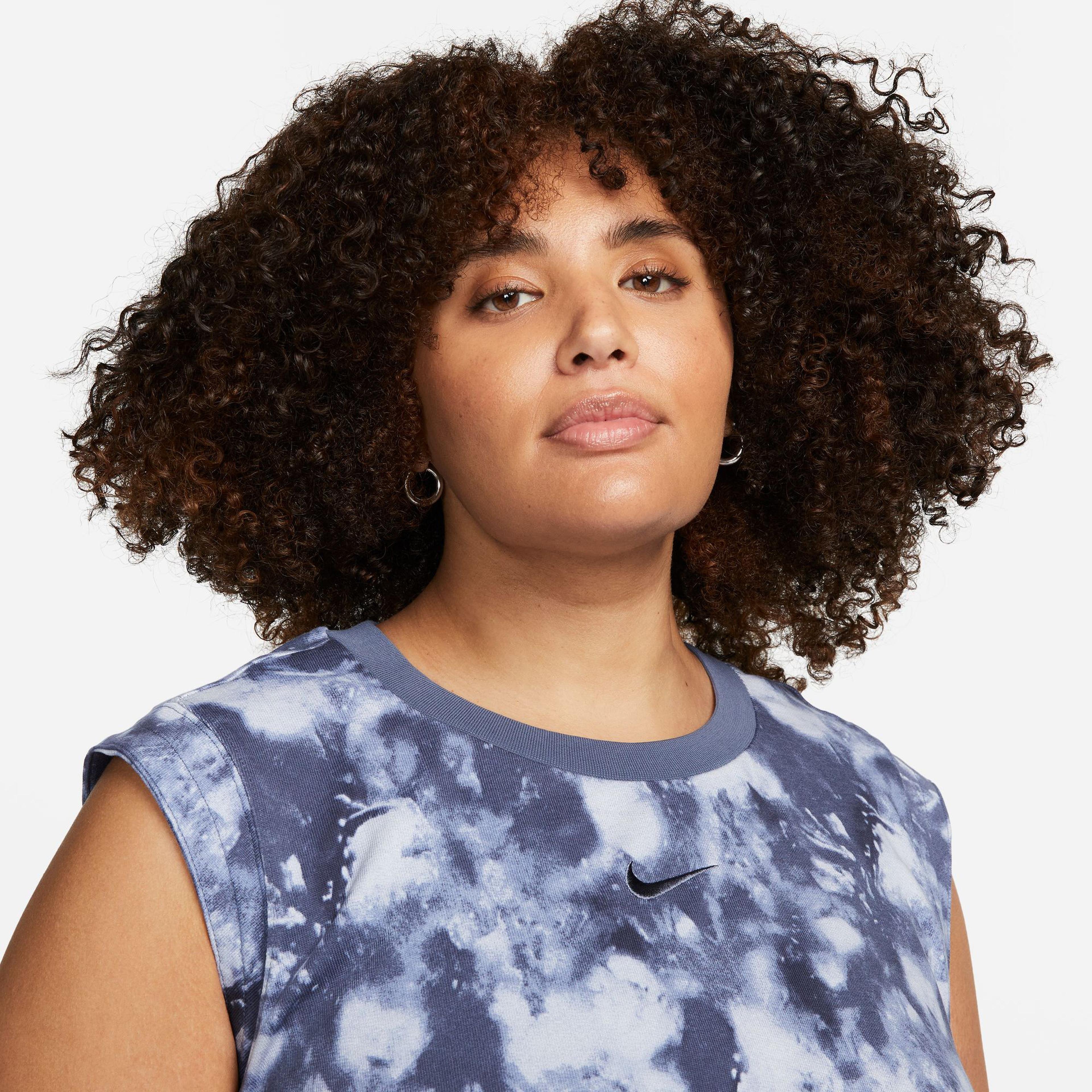 Nike Sportswear Kadın Mavi Crop T-Shirt