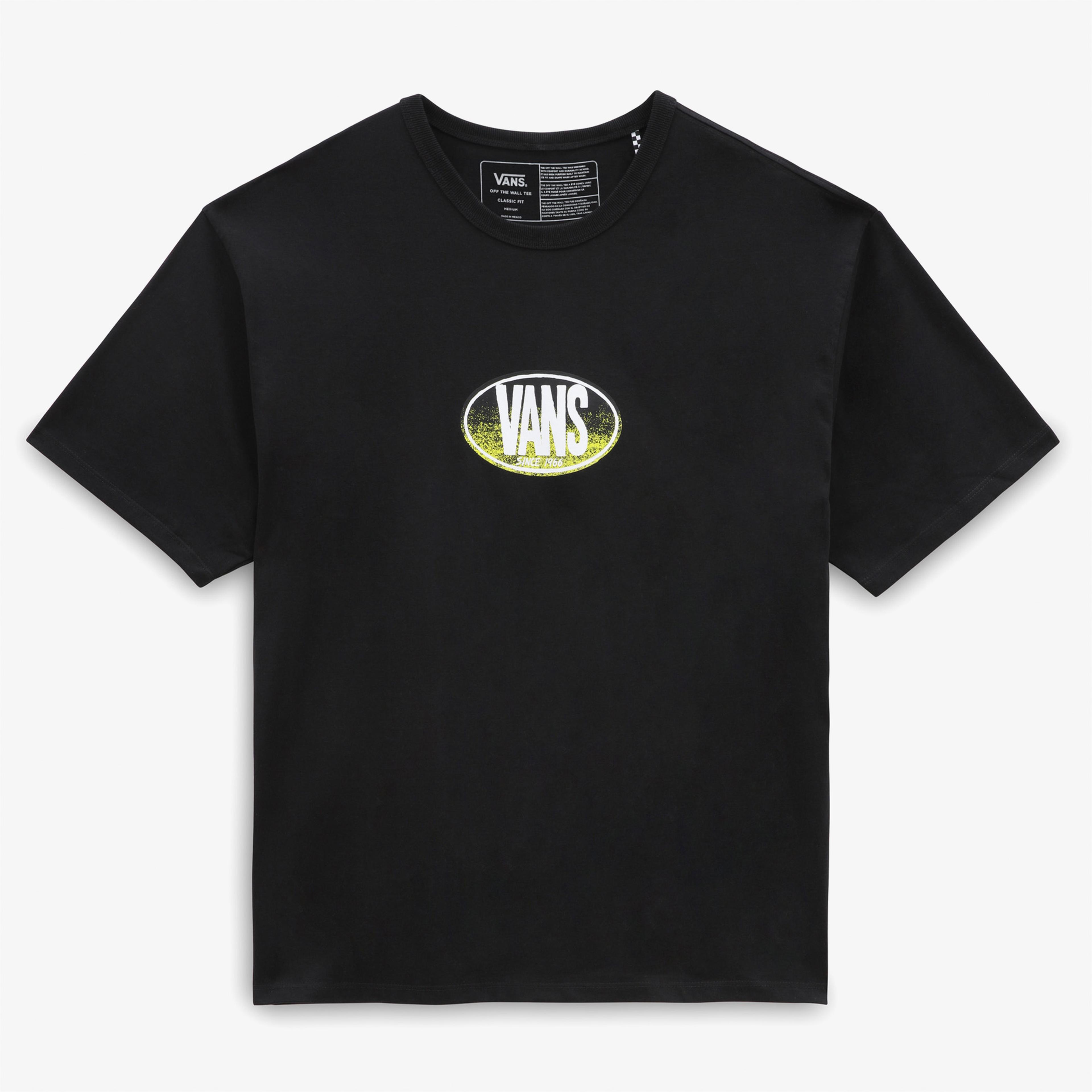 Vans Off The Wall Gradient Logo Erkek Siyah T-Shirt