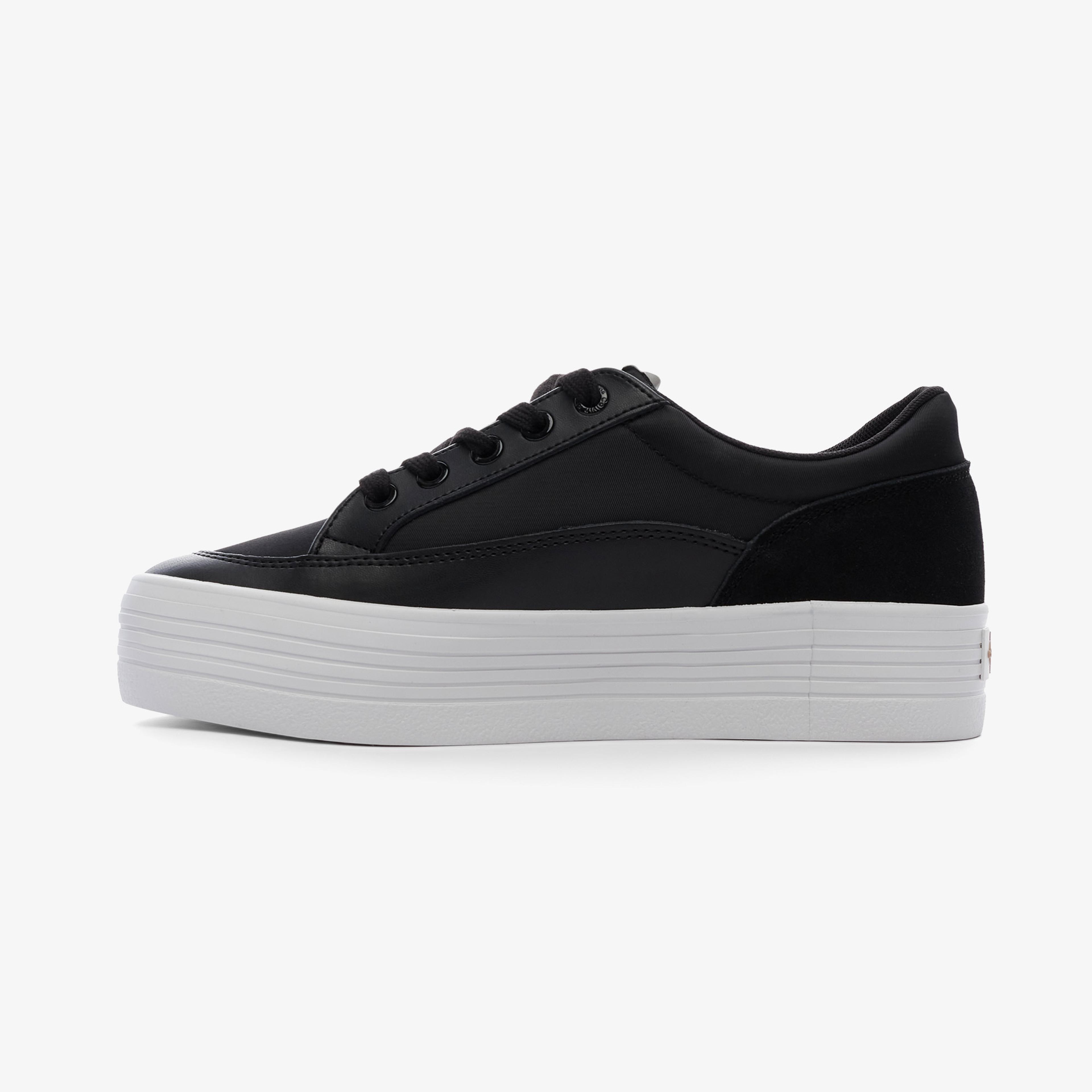 Calvin Klein Jeans Vulc Flatf Low Cut Mix Material Kadın Siyah Sneaker