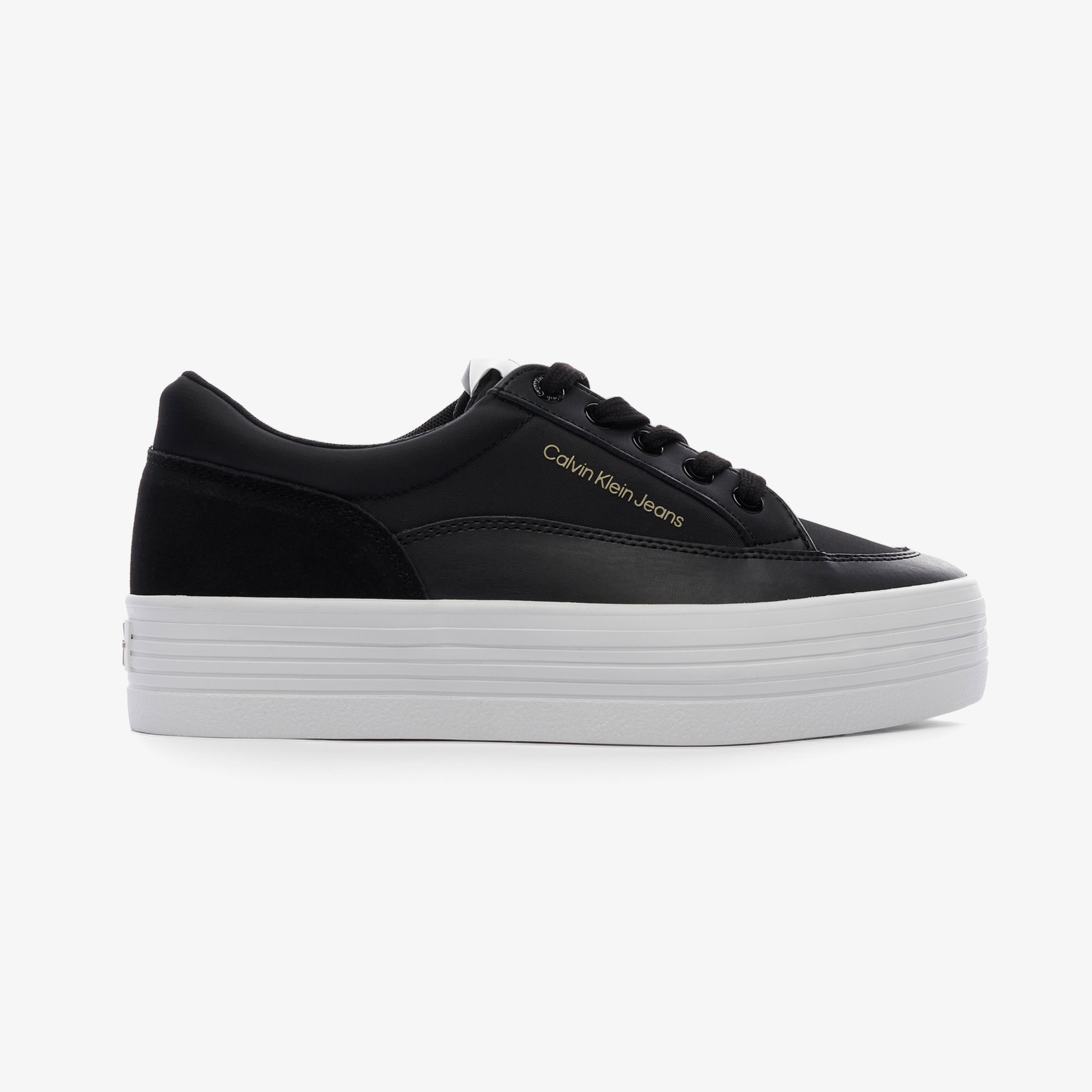 Calvin Klein Jeans Vulc Flatf Low Cut Mix Material Kadın Siyah Sneaker