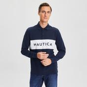 Nautica Erkek Lacivert Classic Fit Uzun Kollu Polo