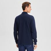 Nautica Erkek Lacivert Classic Fit Uzun Kollu Polo