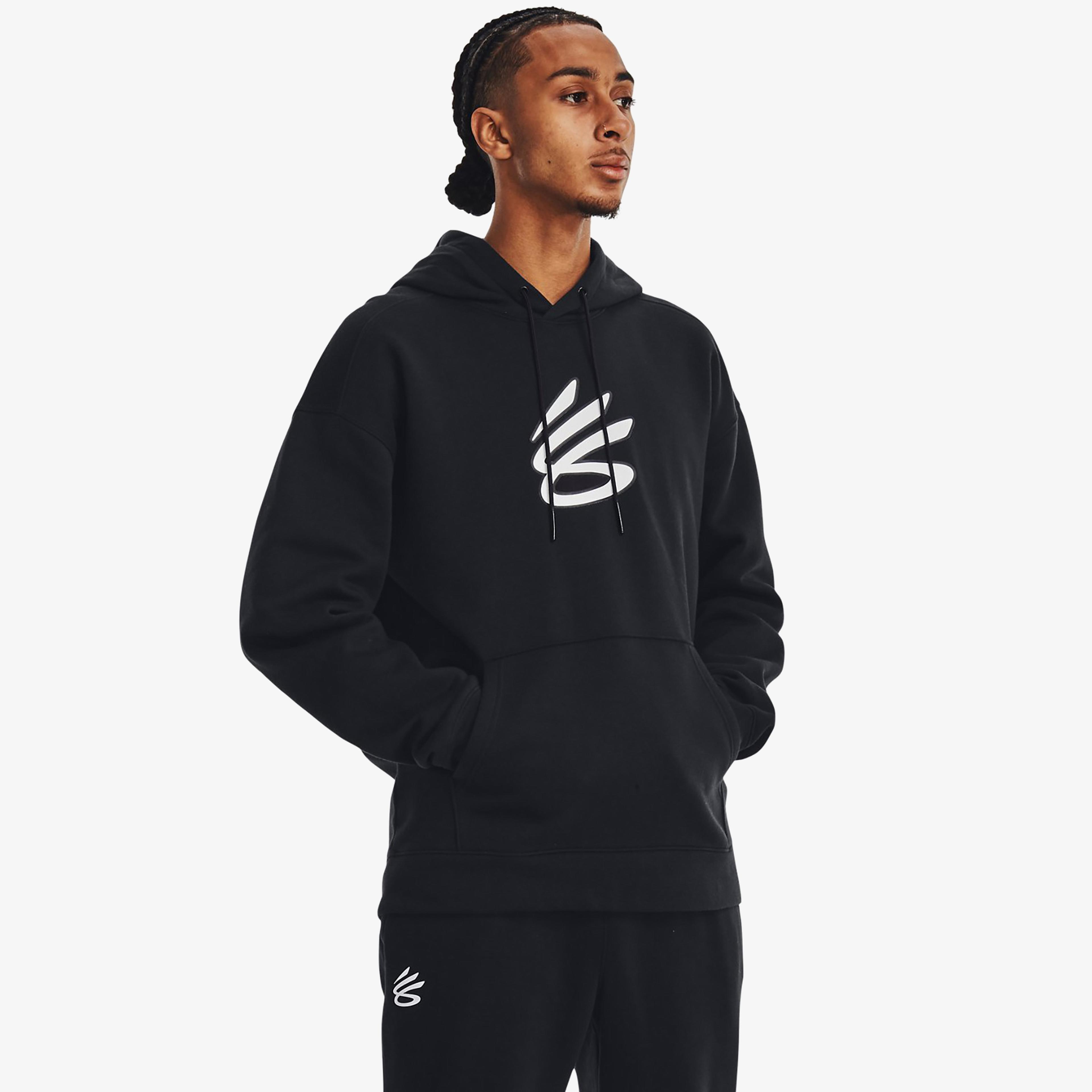 Under Armour Curry Big Splash Po Erkek Siyah Hoodie