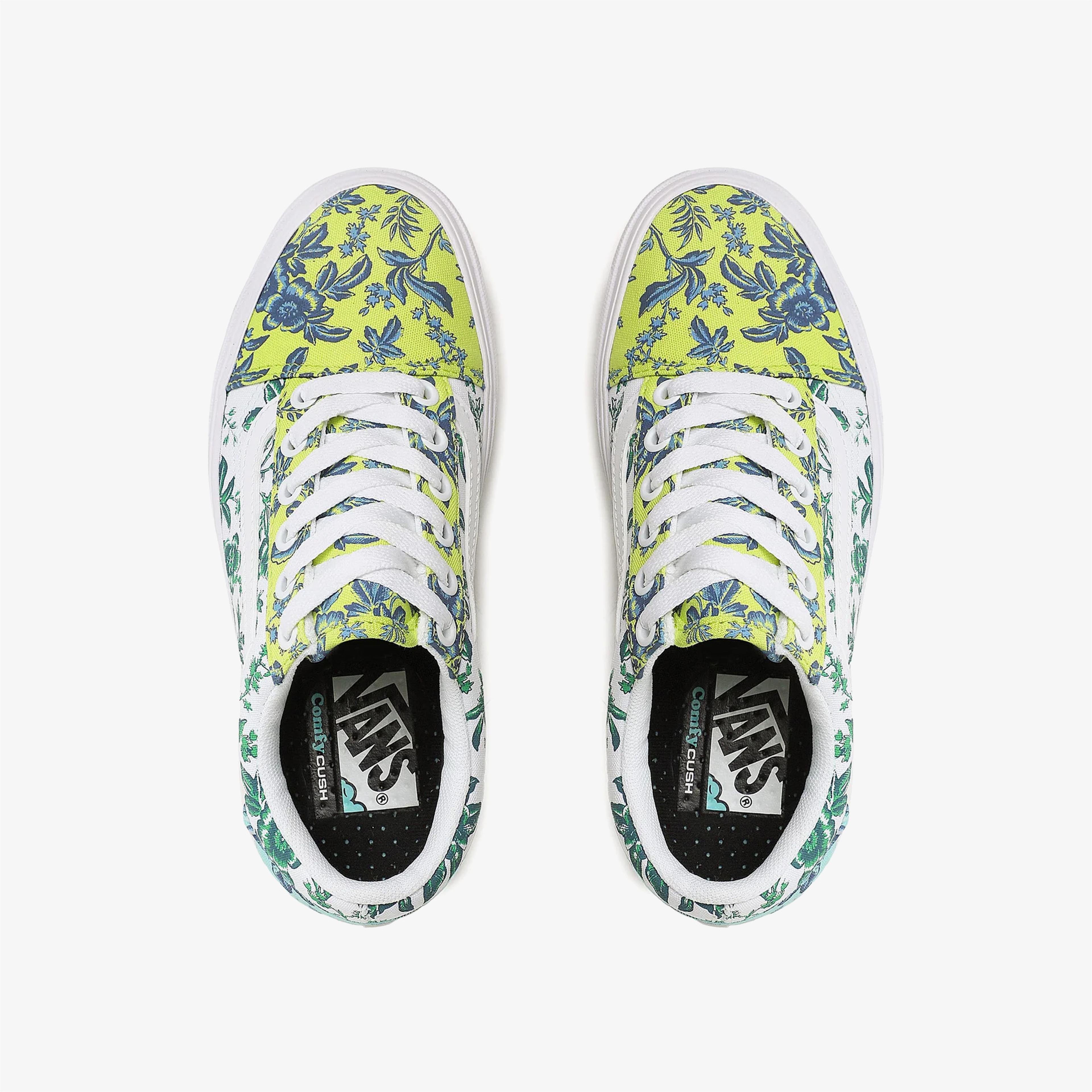 Vans ComfyCush Old Skool Kadın Mavi/Yeşil Sneaker