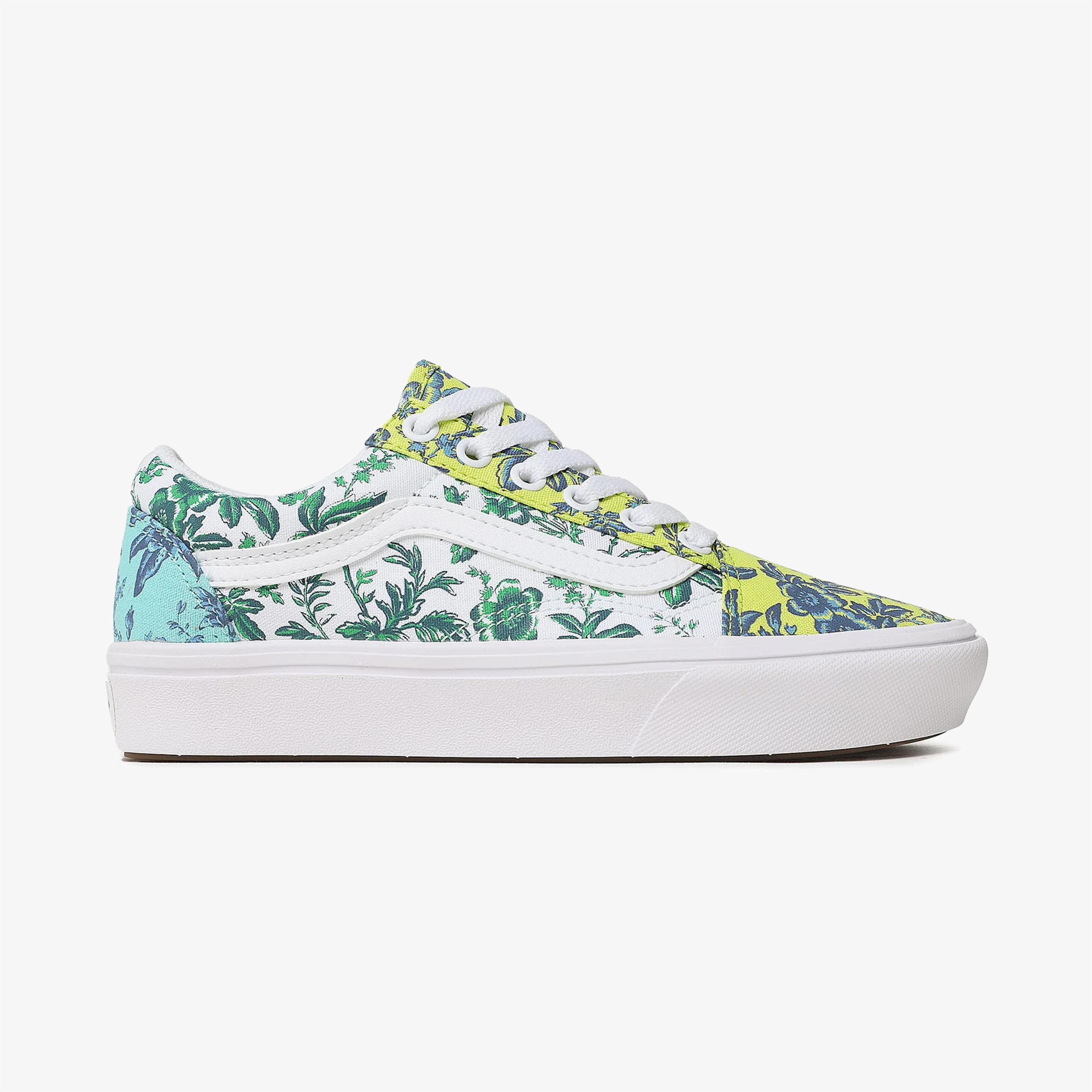 Vans ComfyCush Old Skool Kadın Mavi/Yeşil Sneaker