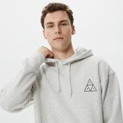 Huf Essentials Erkek Gri Hoodie