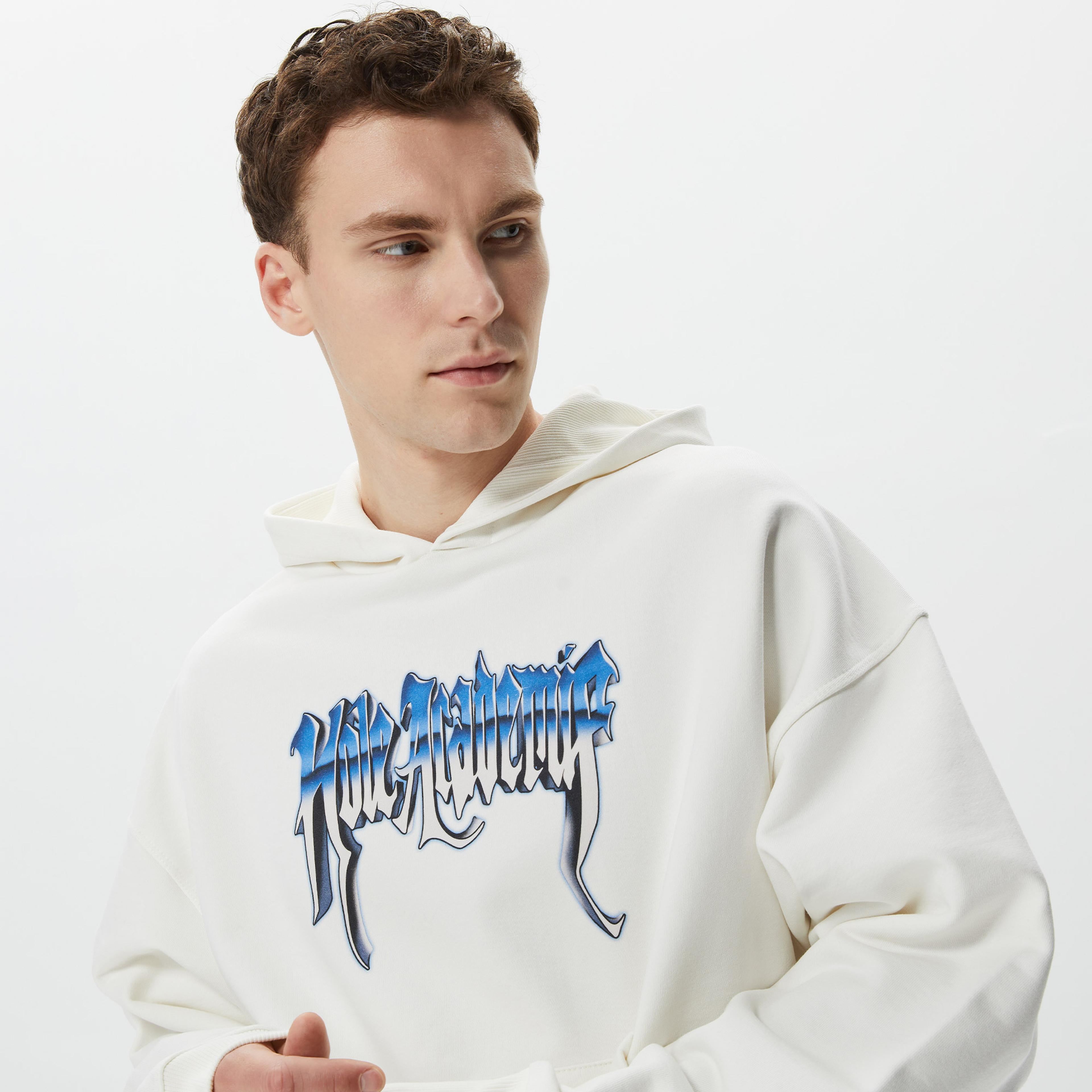 Holeacademie Essentials Erkek Krem Sweatshirt