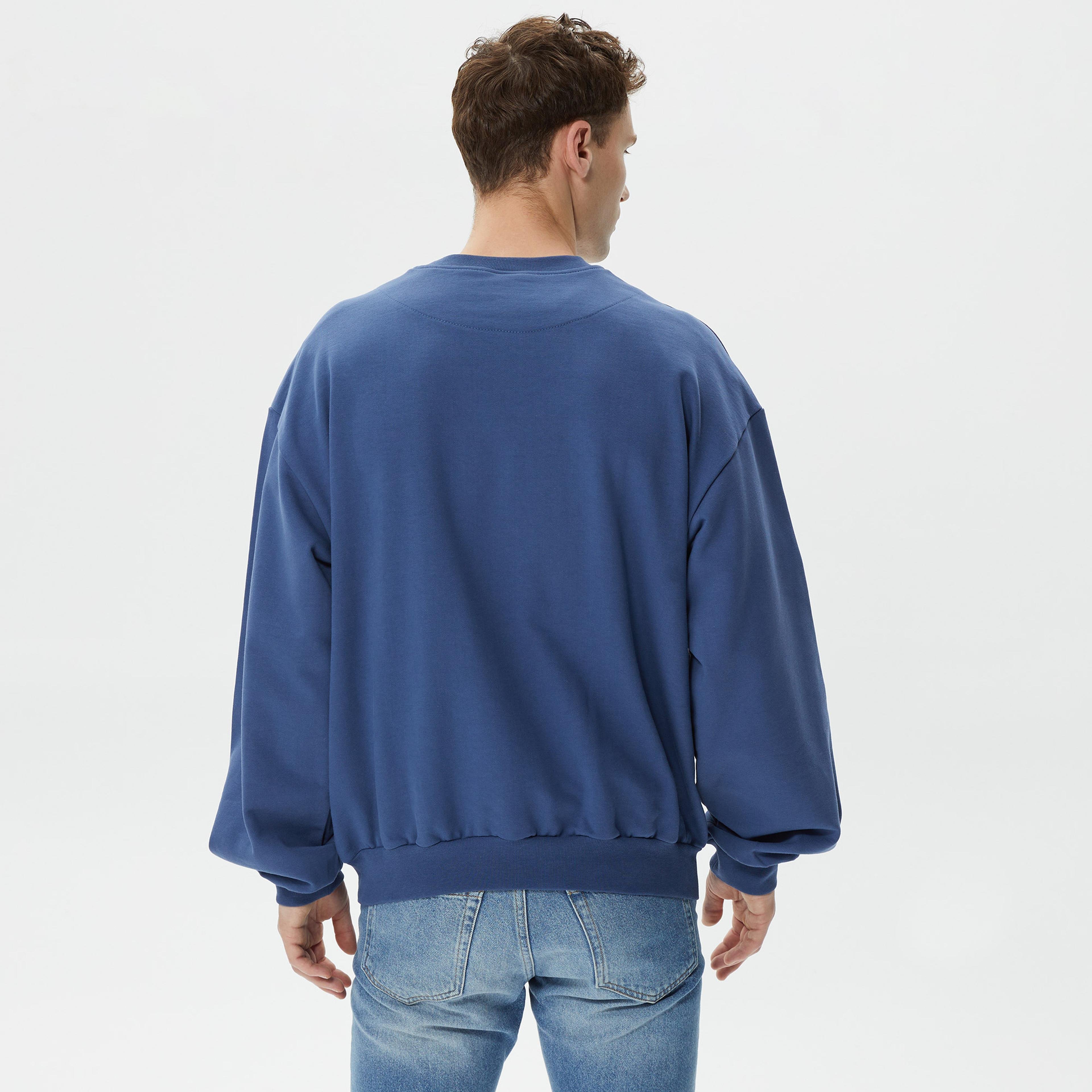 Holeacademie Essentials Erkek Lacivert Sweatshirt