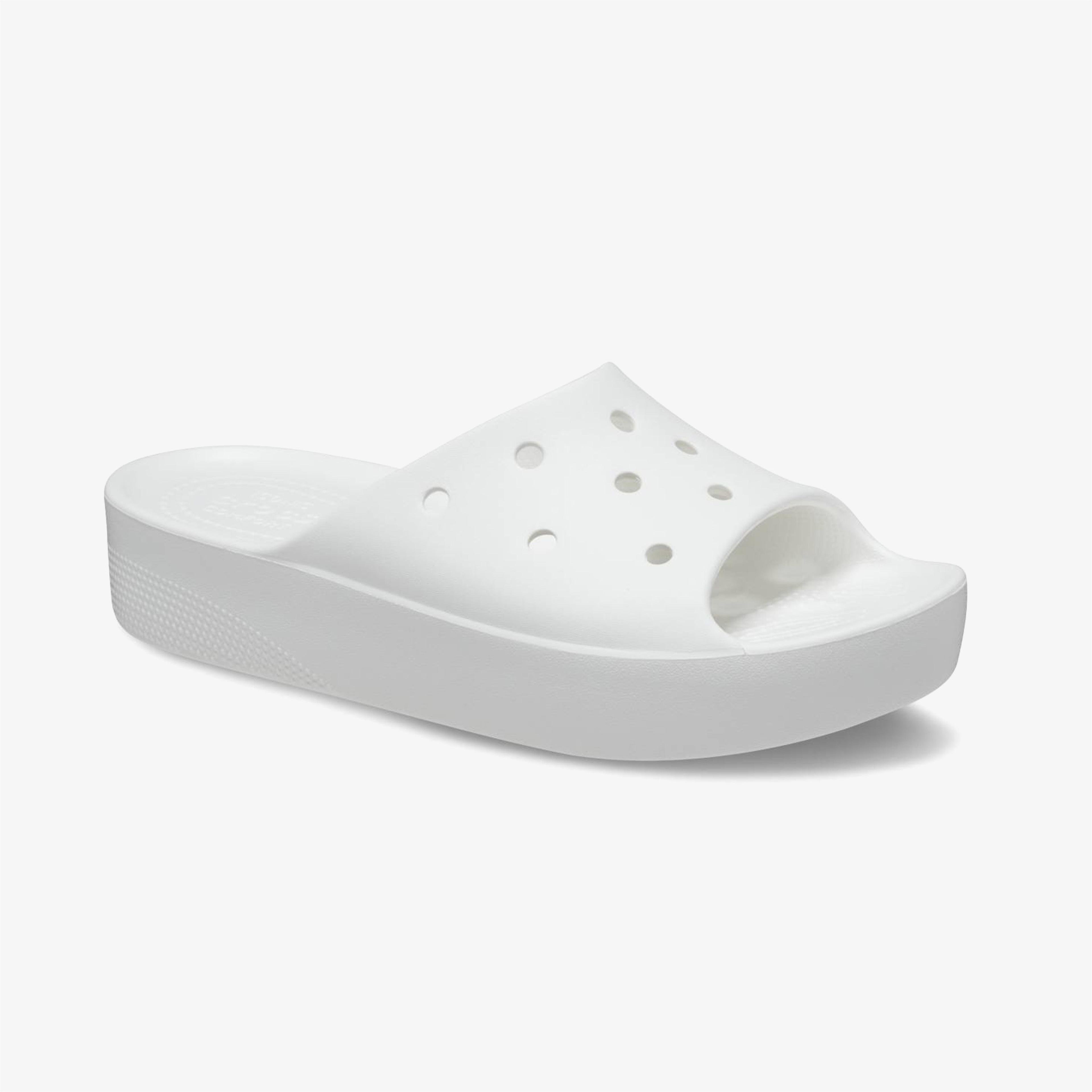 Crocs Classic Platform Slide Kadın Beyaz Terlik