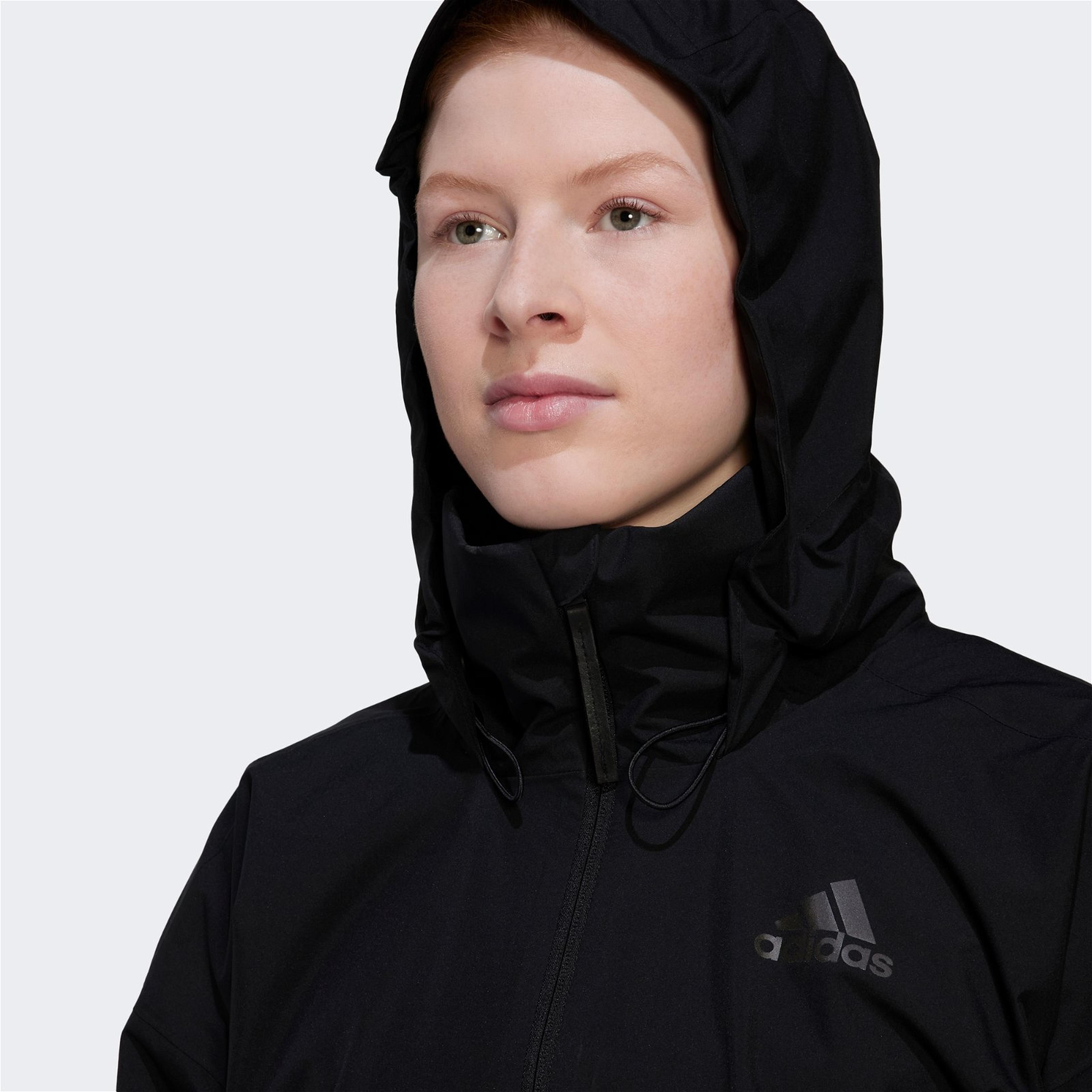 adidas Terrex Traveer Kadın Siyah Yağmurluk