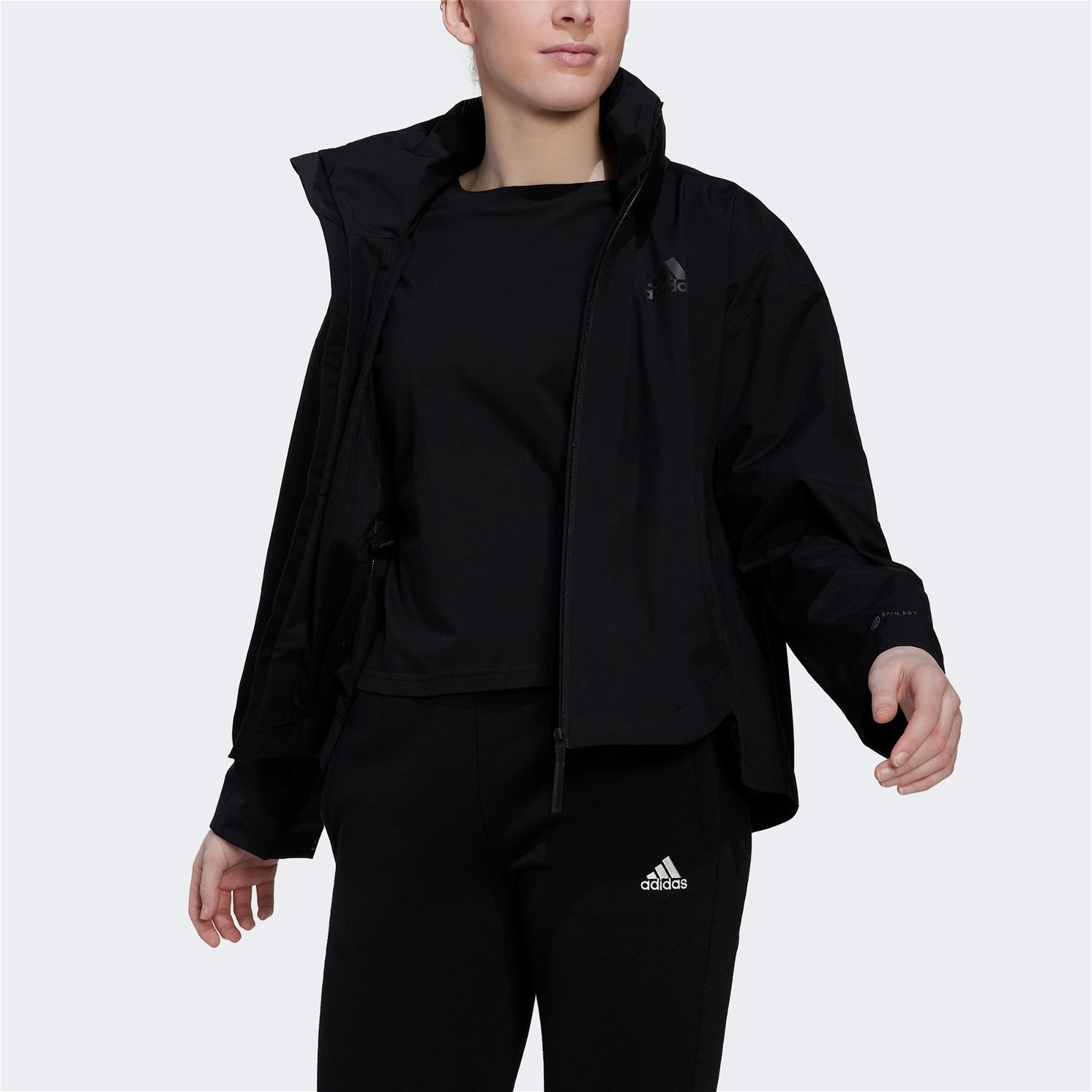 adidas Terrex Traveer Kadın Siyah Yağmurluk