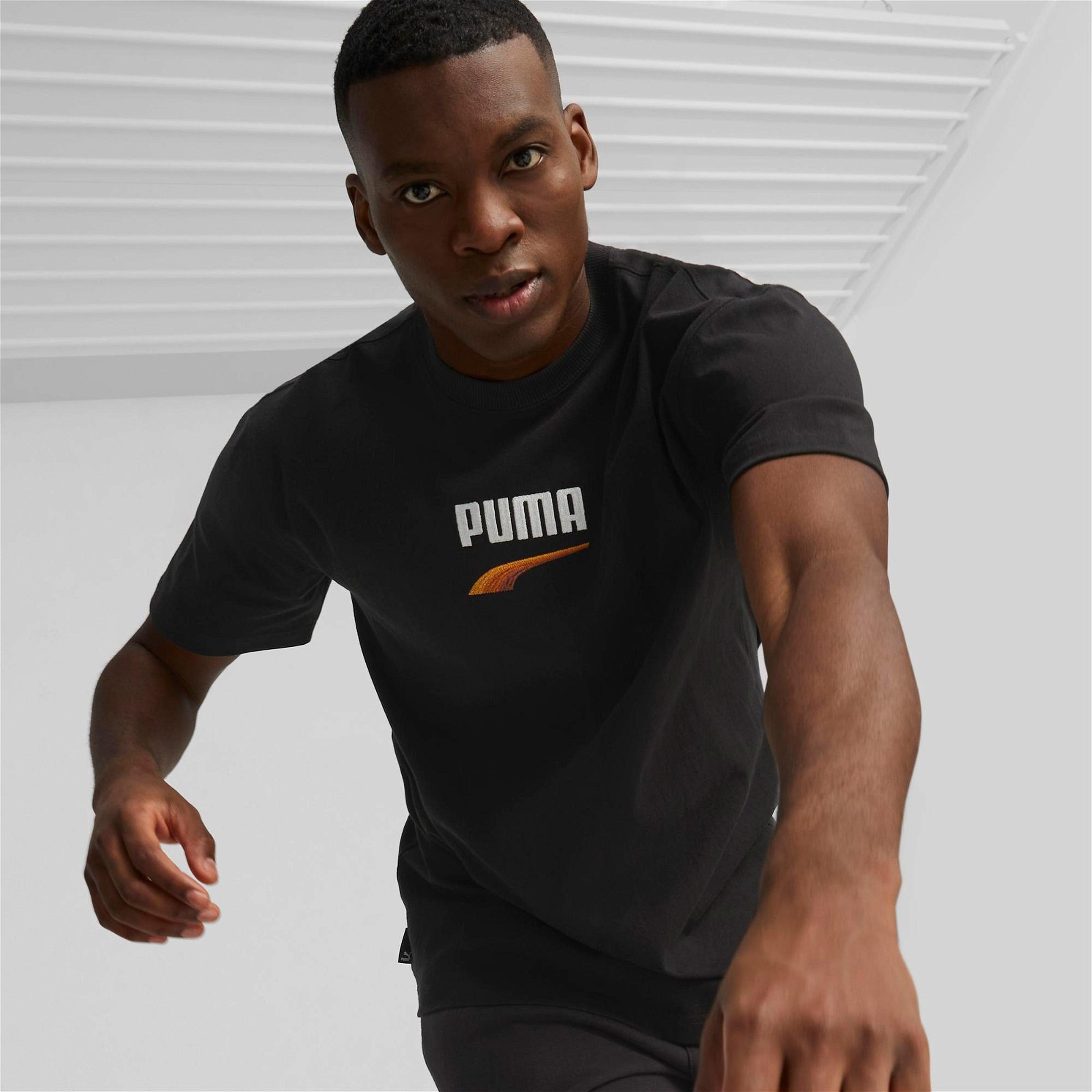 Puma Downtown Logo Erkek Siyah T-Shirt