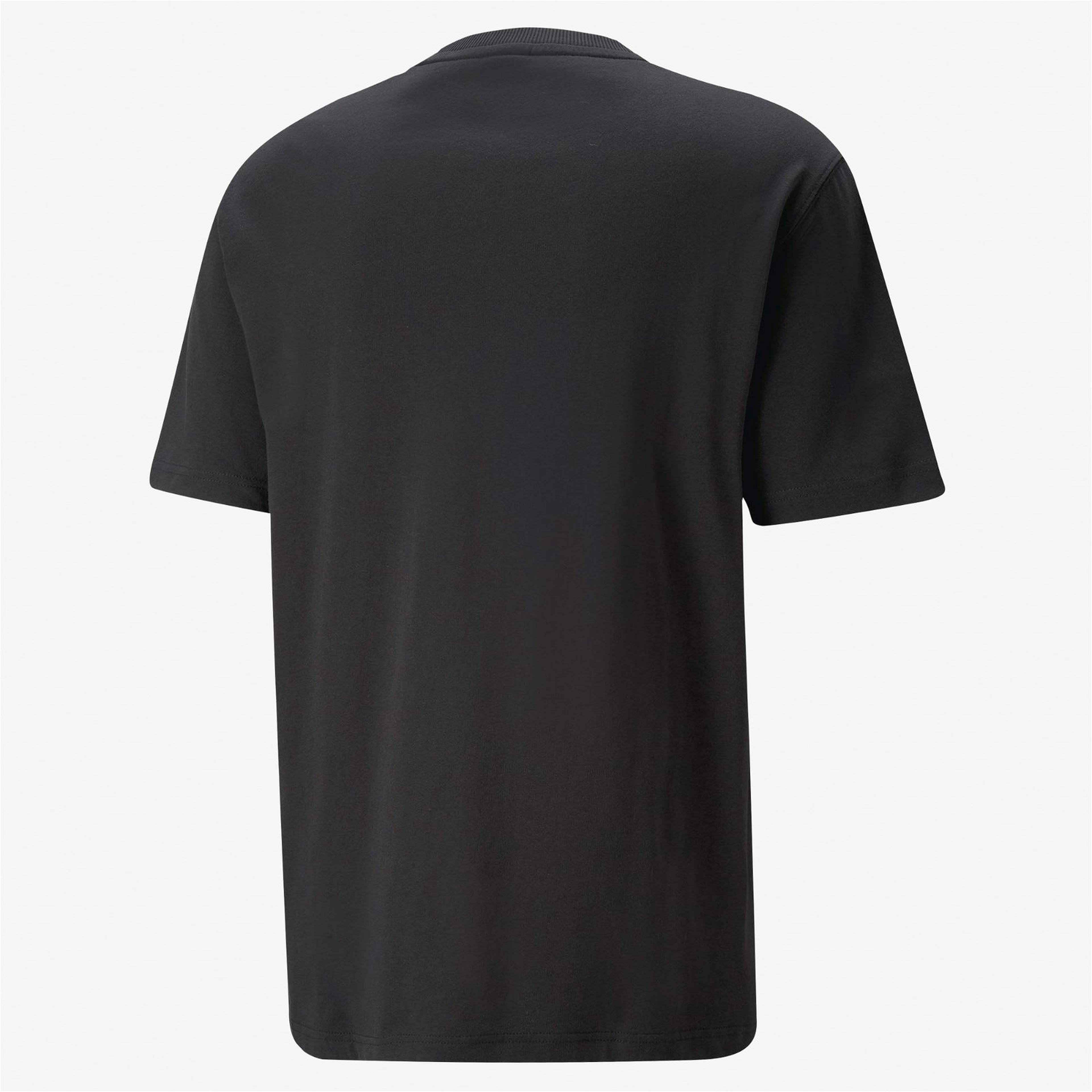 Puma Downtown Logo Erkek Siyah T-Shirt