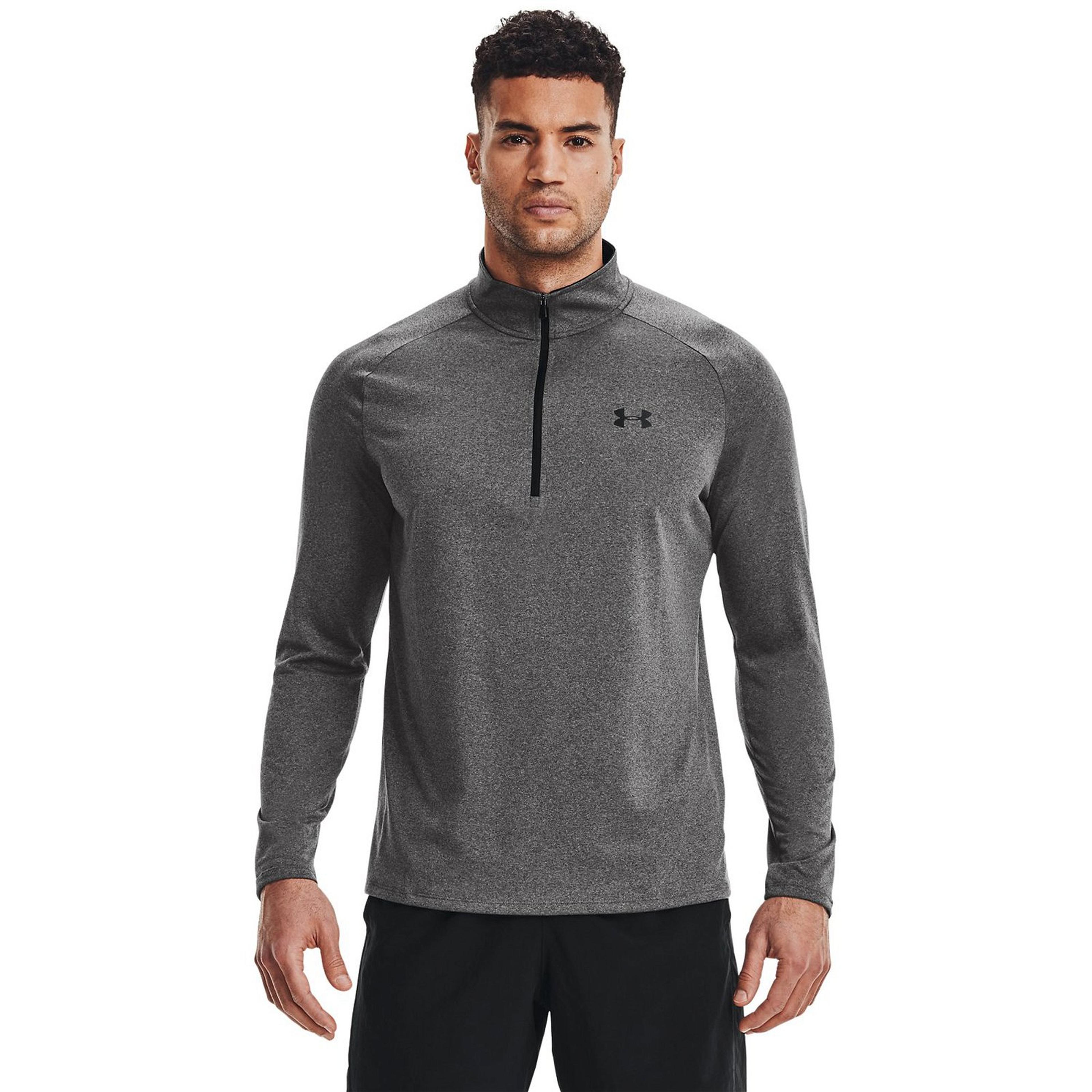 Under Armour Tech 2.0 1/2 Zip Erkek Gri Uzun Kollu T-Shirt