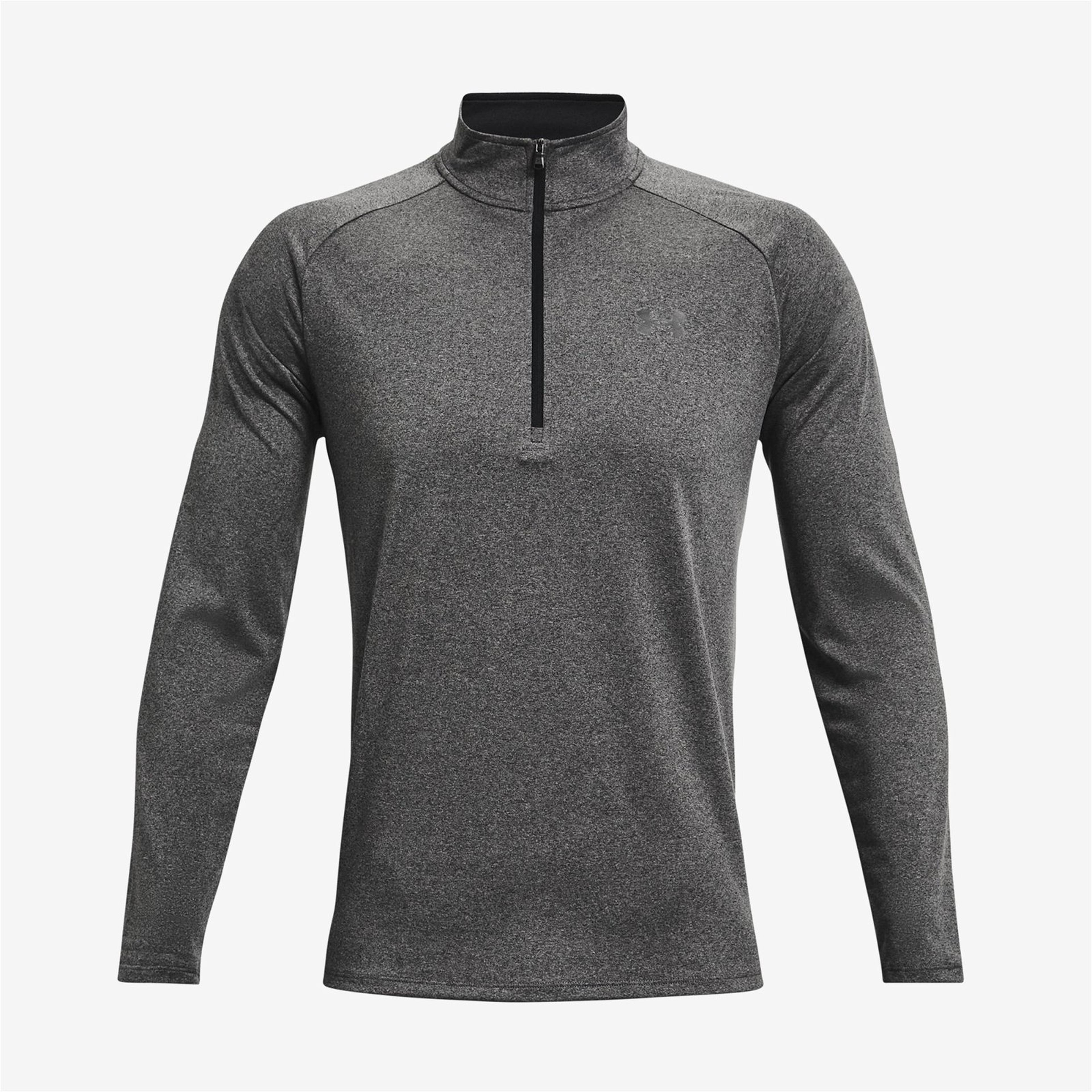 Under Armour Tech 2.0 1/2 Zip Erkek Gri Uzun Kollu T-Shirt