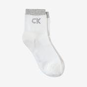 Calvin Klein So 1 Çift Big Crystal Logo Kadın Beyaz Çorap