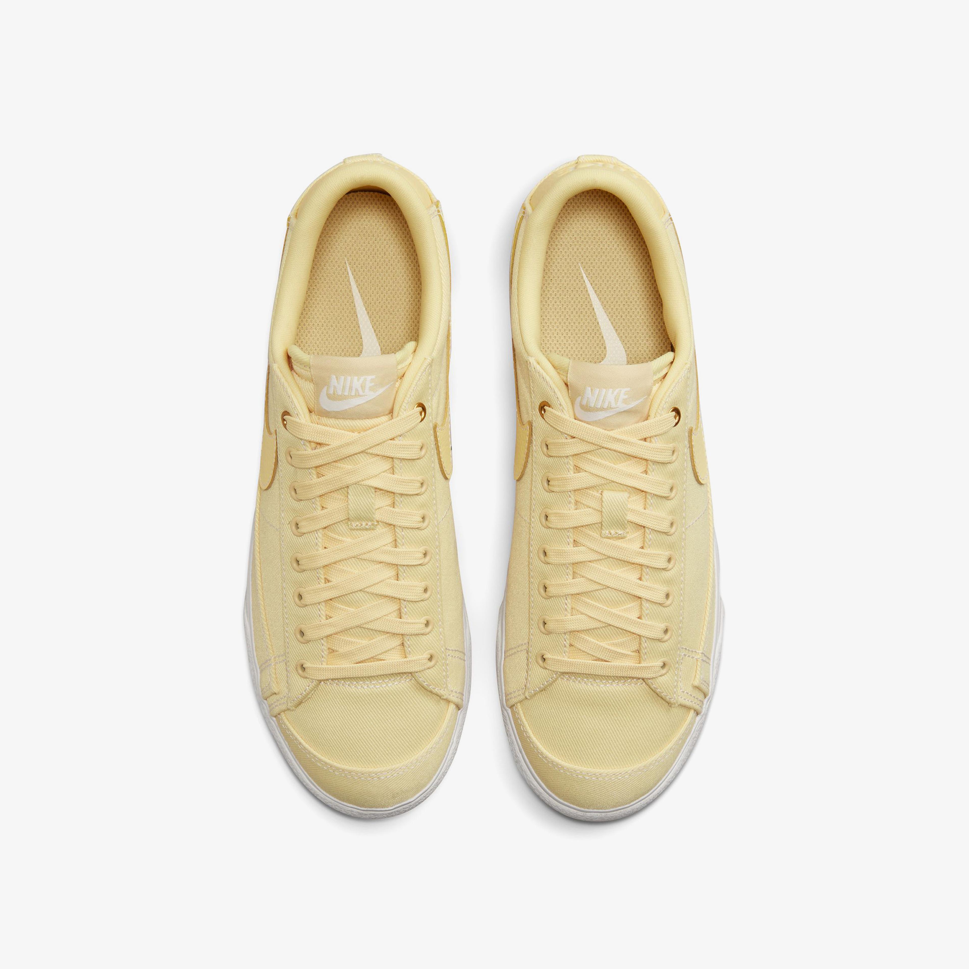 Nike Blazer Low Platform Canvas Kadın Sarı Spor Ayakkabı