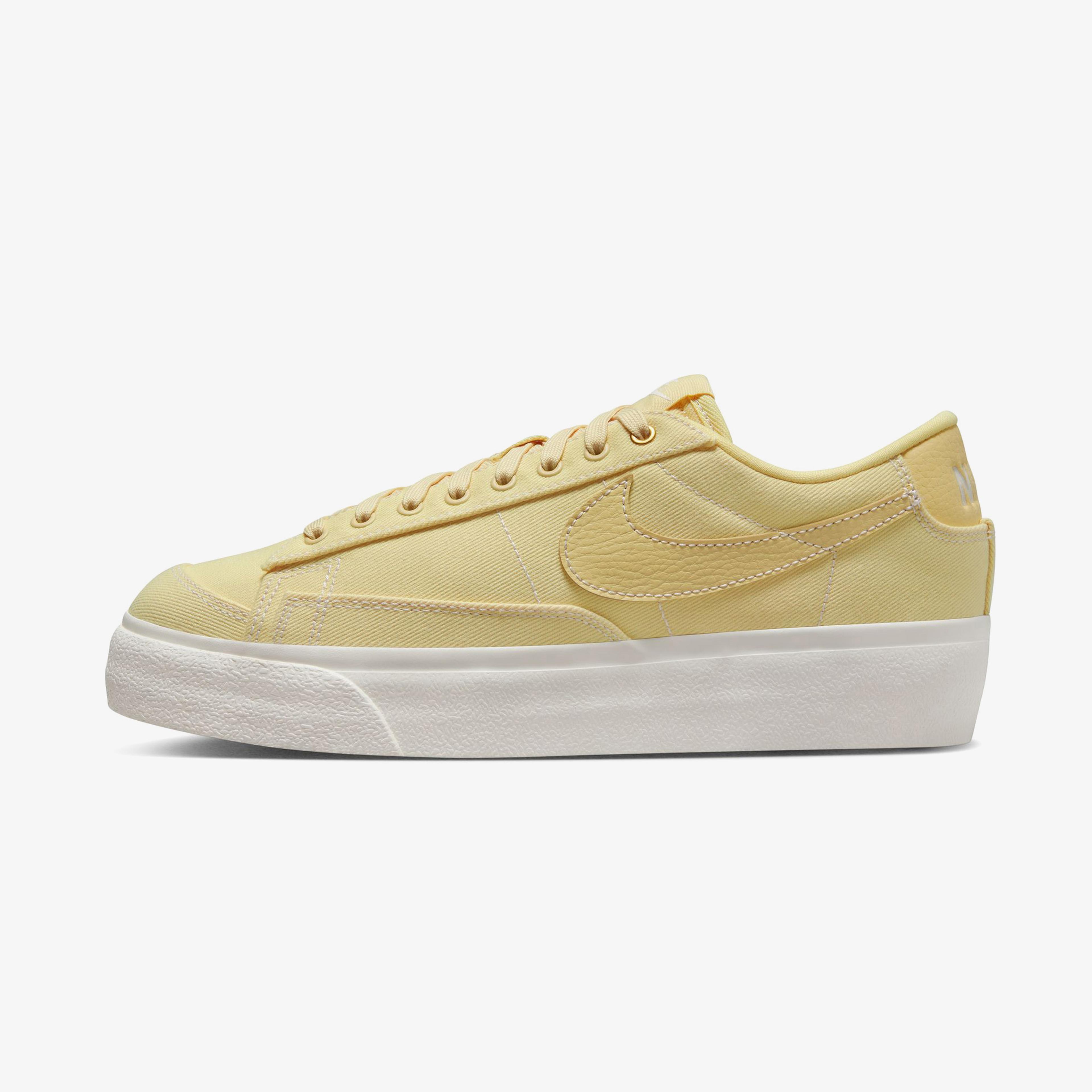Nike Blazer Low Platform Canvas Kadın Sarı Spor Ayakkabı