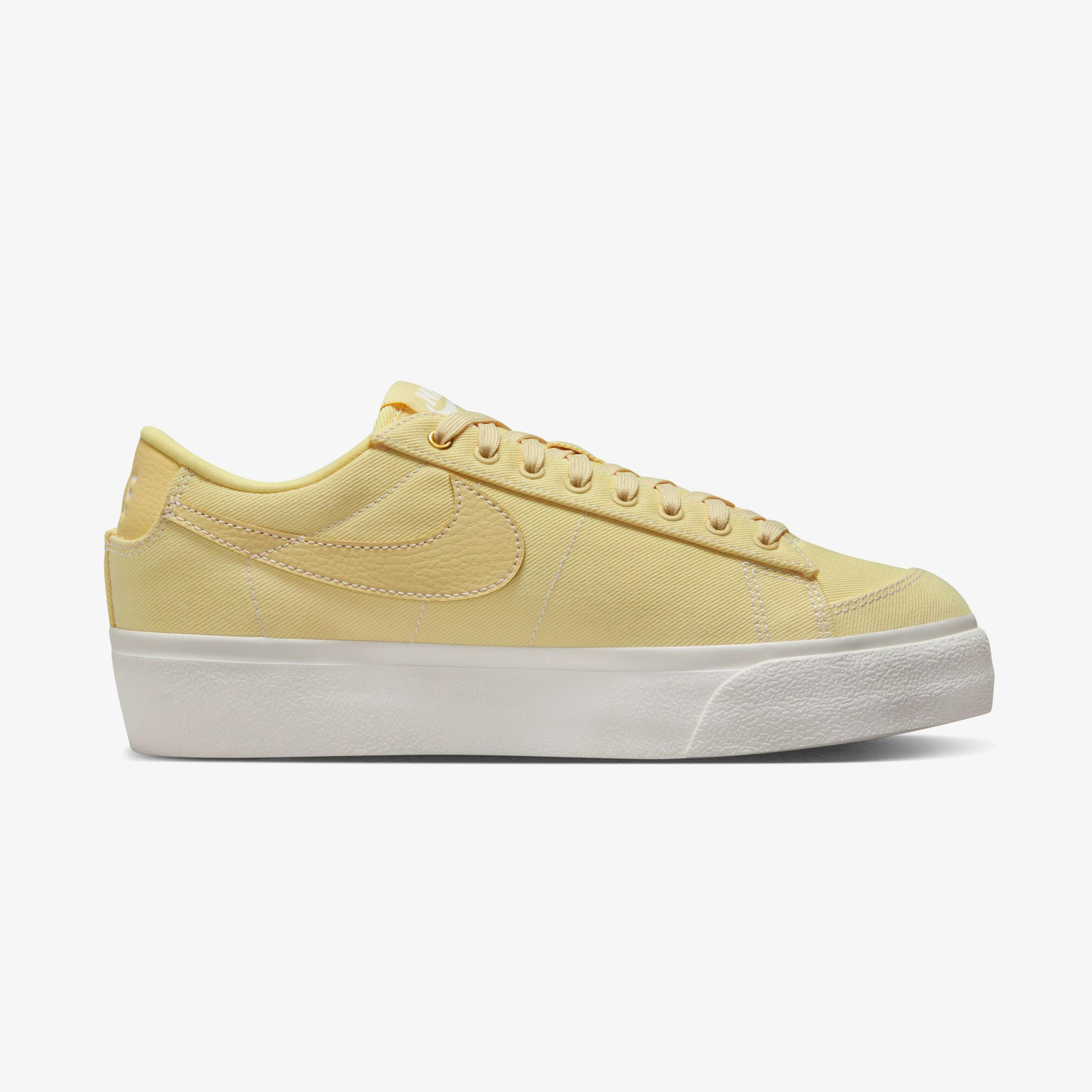 Nike Blazer Low Platform Canvas Kadın Sarı Spor Ayakkabı