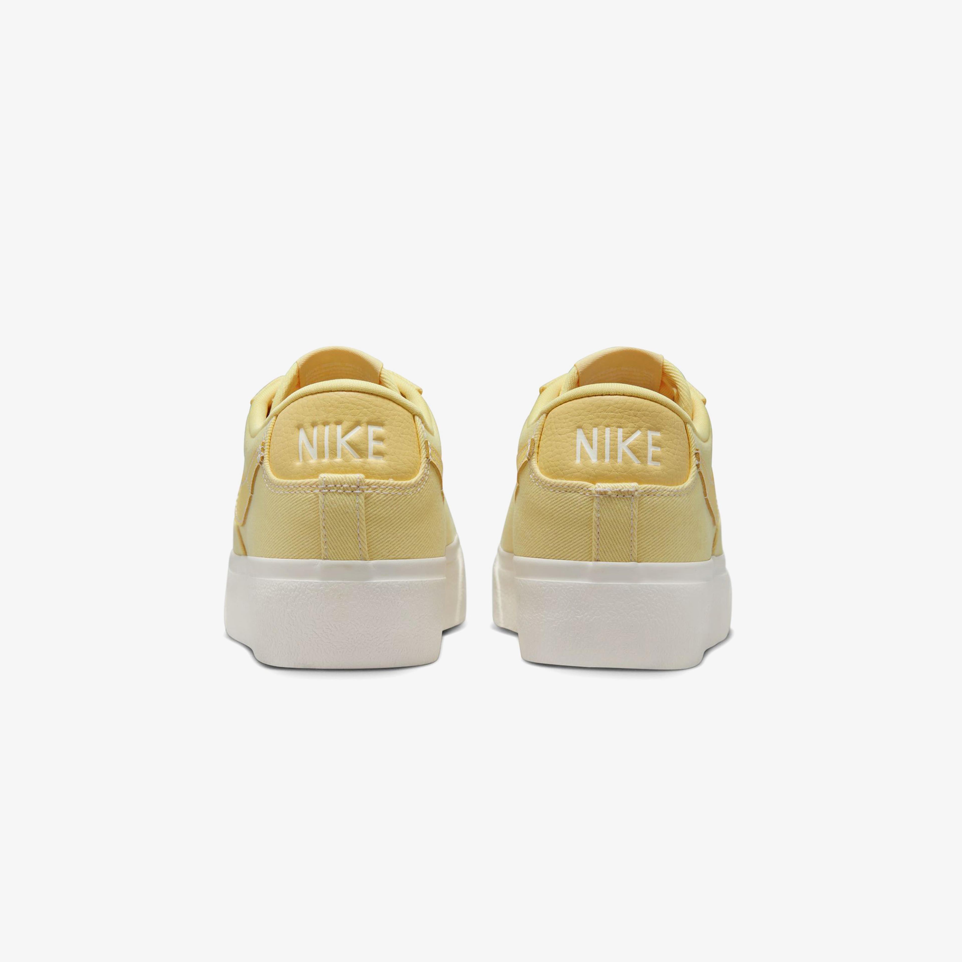 Nike Blazer Low Platform Canvas Kadın Sarı Spor Ayakkabı