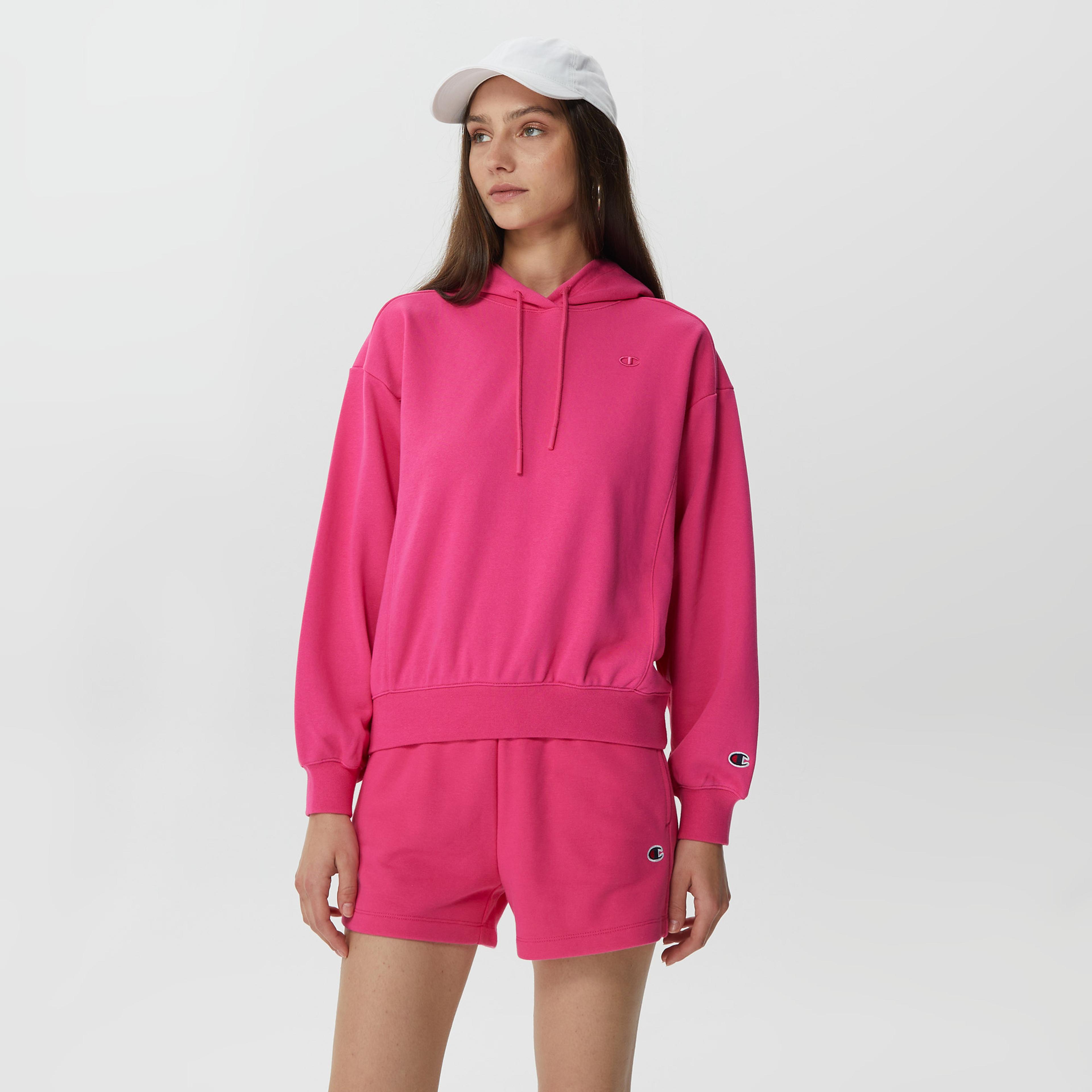 Champion Classic Kadın Pembe Hoodie