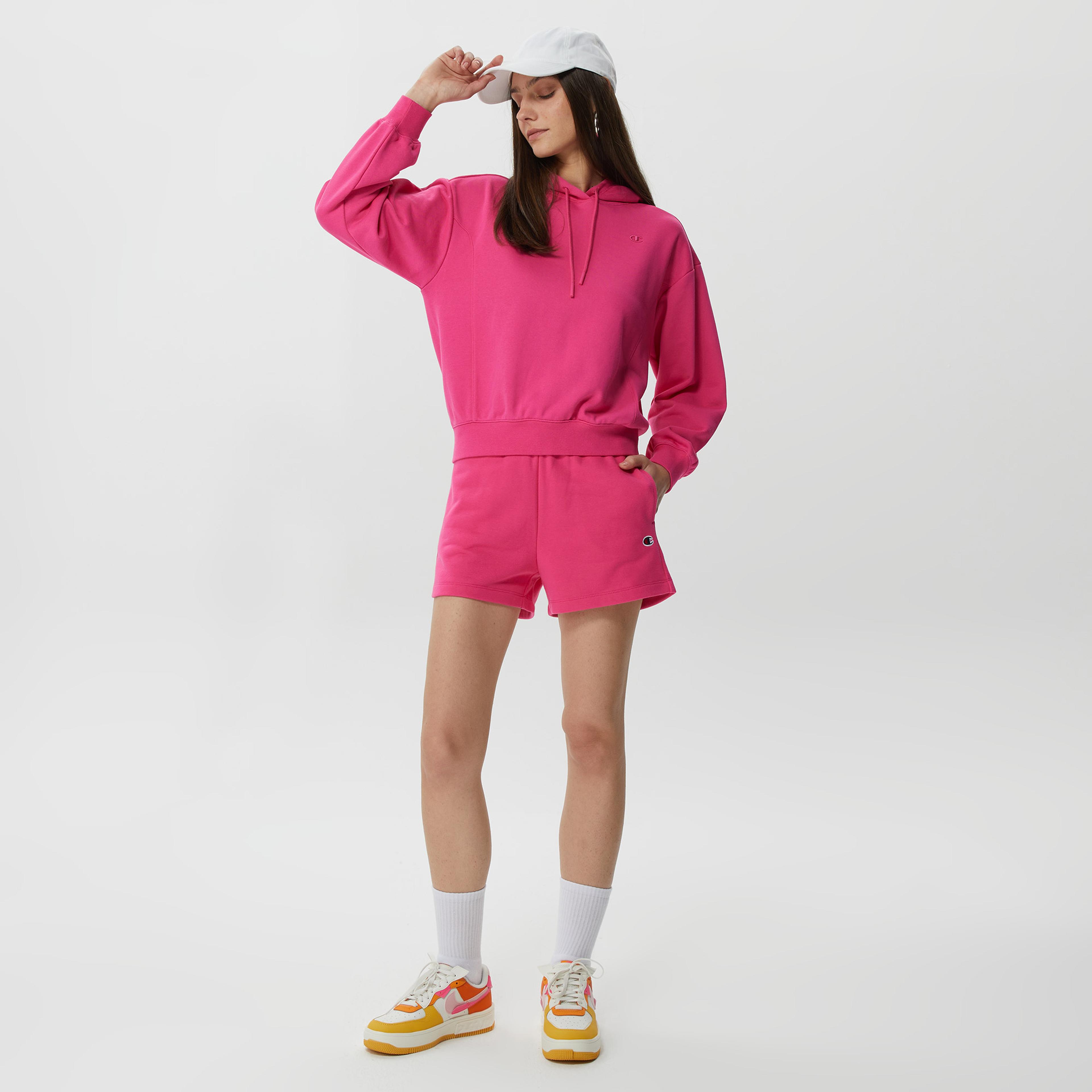 Champion Classic Kadın Pembe Hoodie