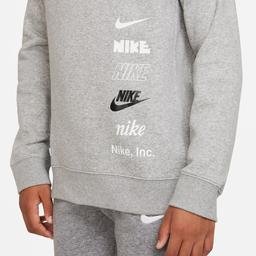 Nike Sportswear Pullover Çocuk Gri Sweatshirt