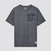 Alpha Industries Graphic Erkek Gri T-Shirt