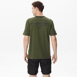 Alpha Industries Alpha Code Graphic Erkek Yeşil T-Shirt