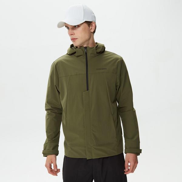 Skechers Micro Collection Mesh Detail Full Zip Erkek Haki Ceket_4