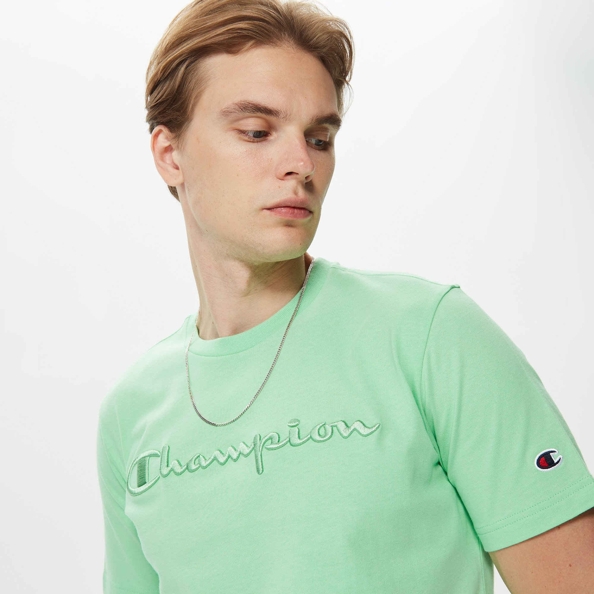 Champion Crewneck Erkek Yeşil T-Shirt Erkek T-Shirt & Polo 34-5150418 ...