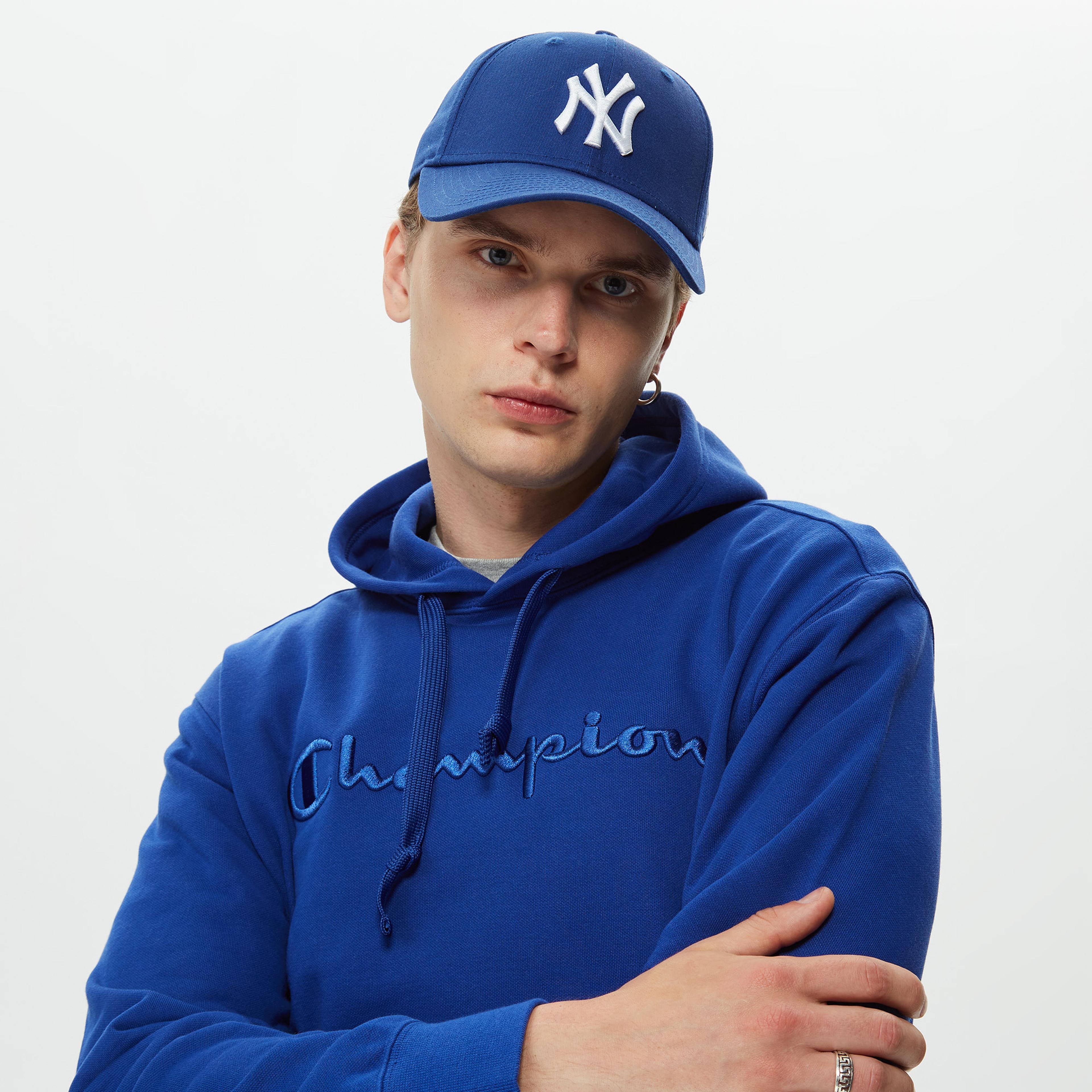 Champion Classic Erkek Lacivert Hoodie