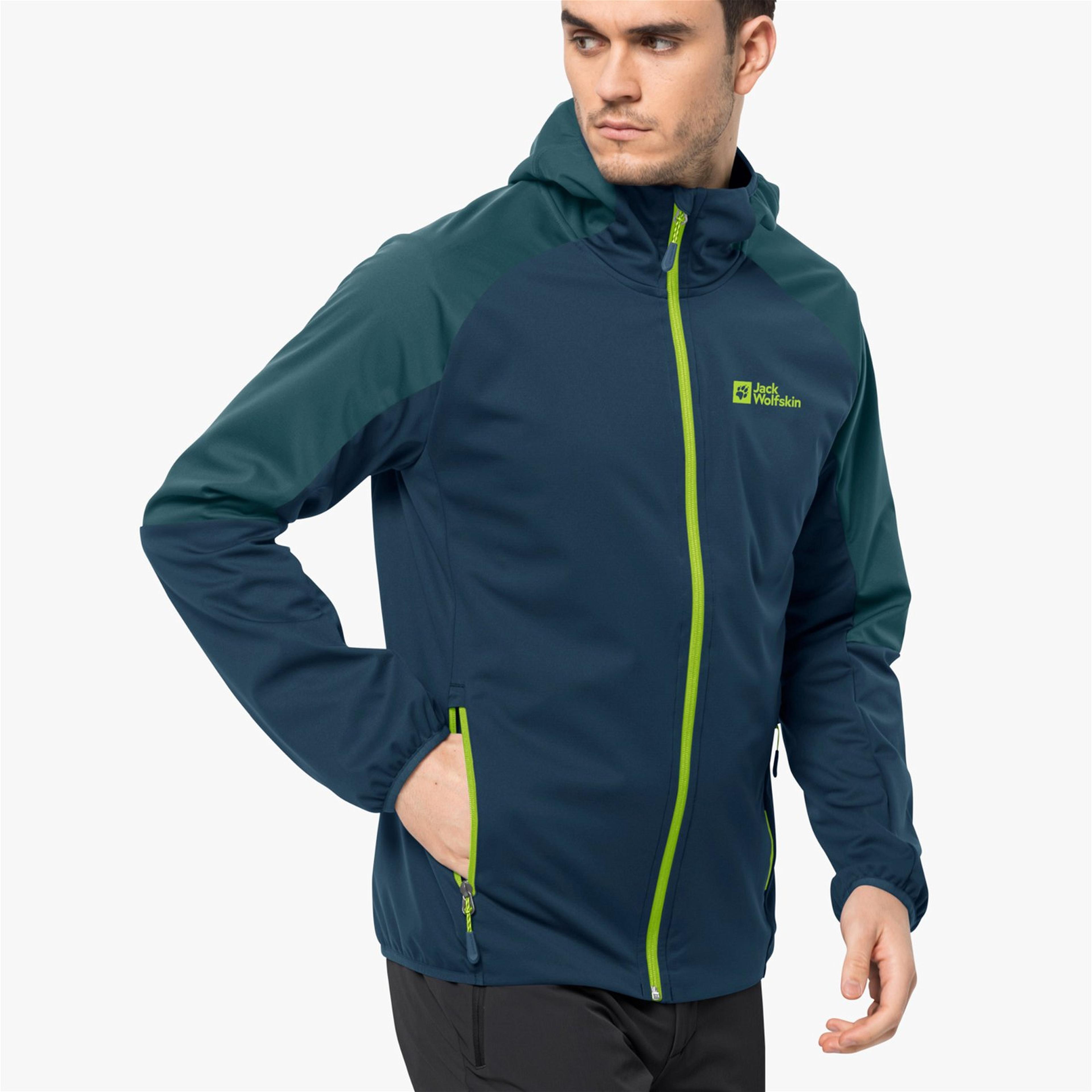 Jack Wolfskin Feldberg Hoody Erkek Mavi Sweatshirt