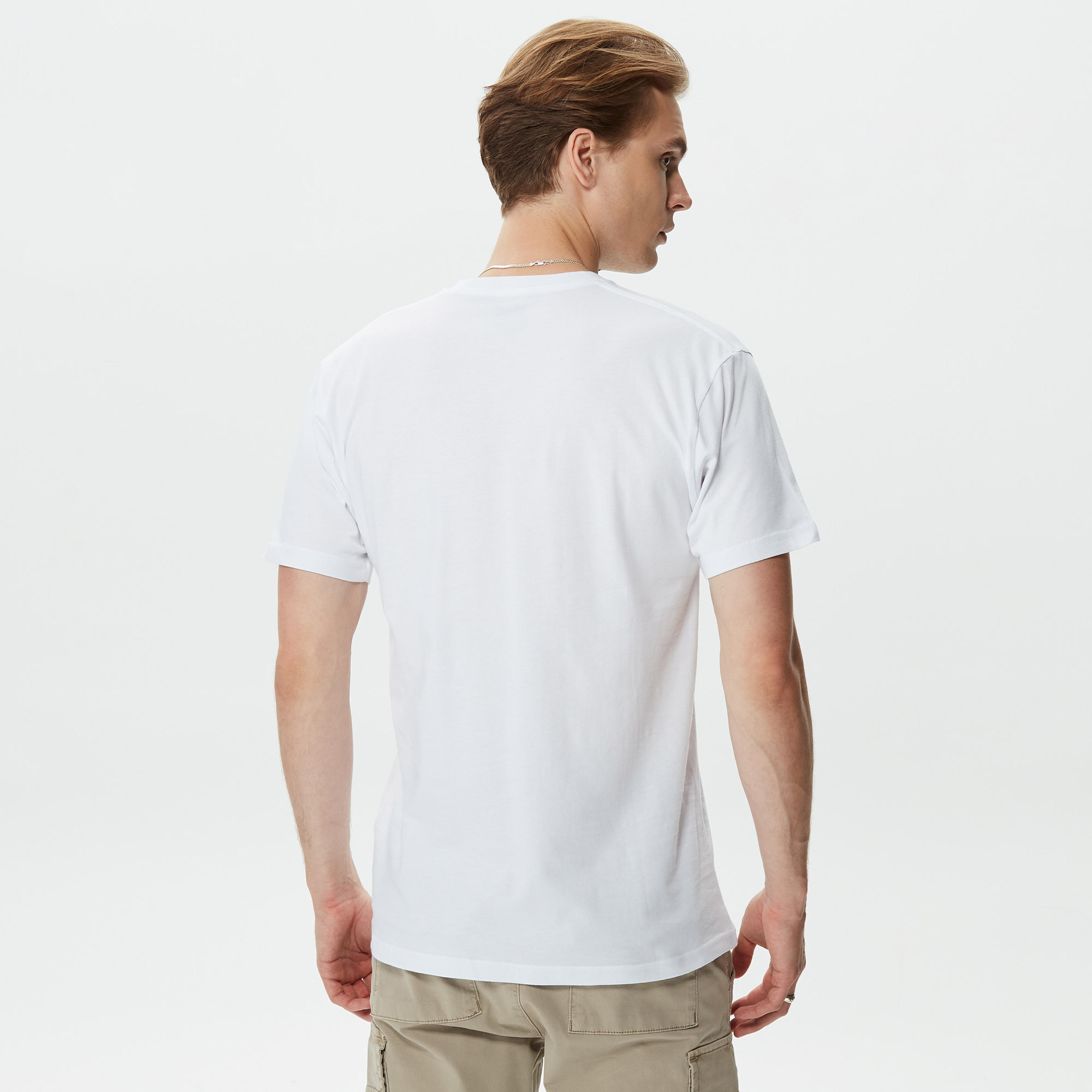 Vans Left Chest Logo II Erkek Beyaz T-Shirt