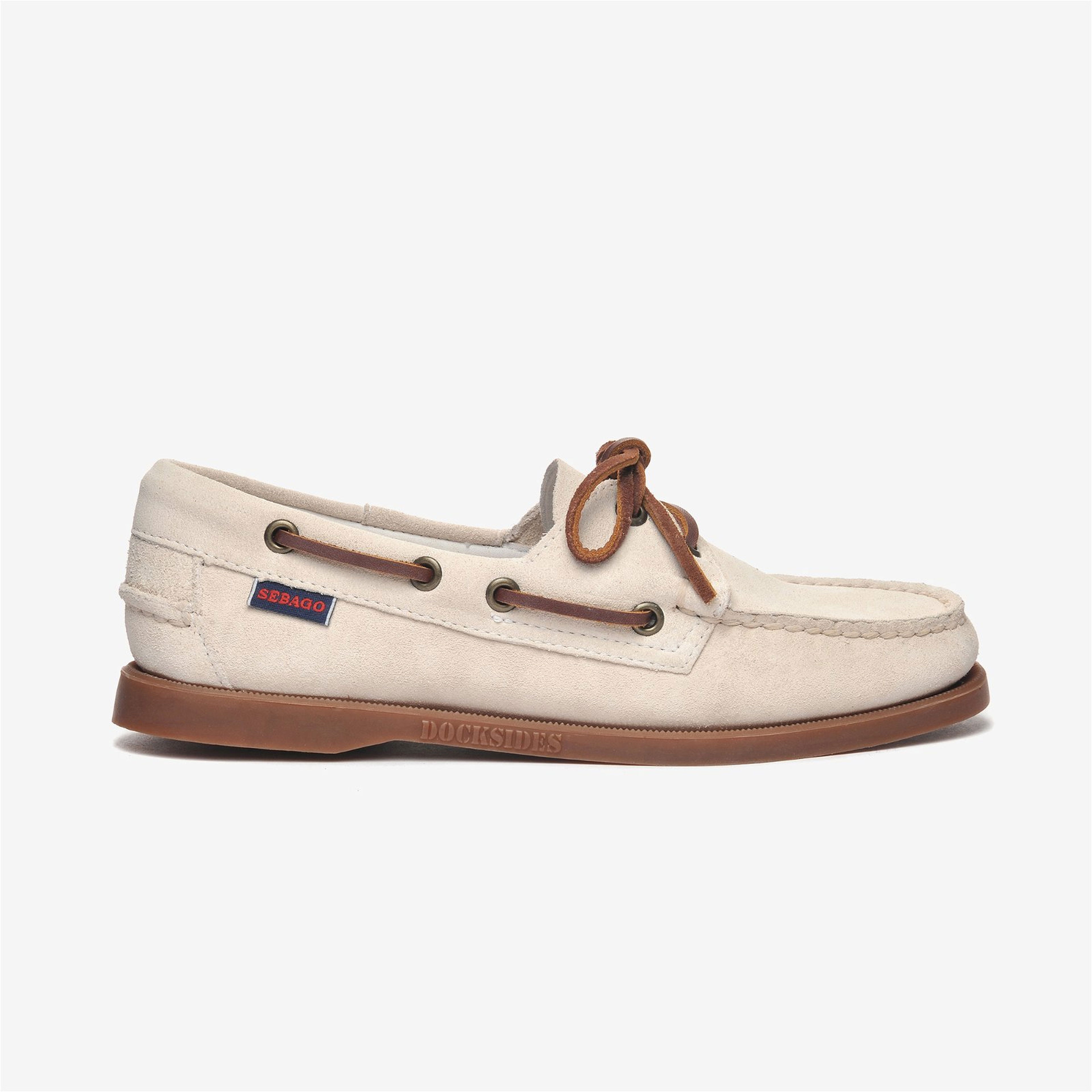 Sebago Portland Flesh Out Kadın Beyaz Süet Deri Ayakkabı